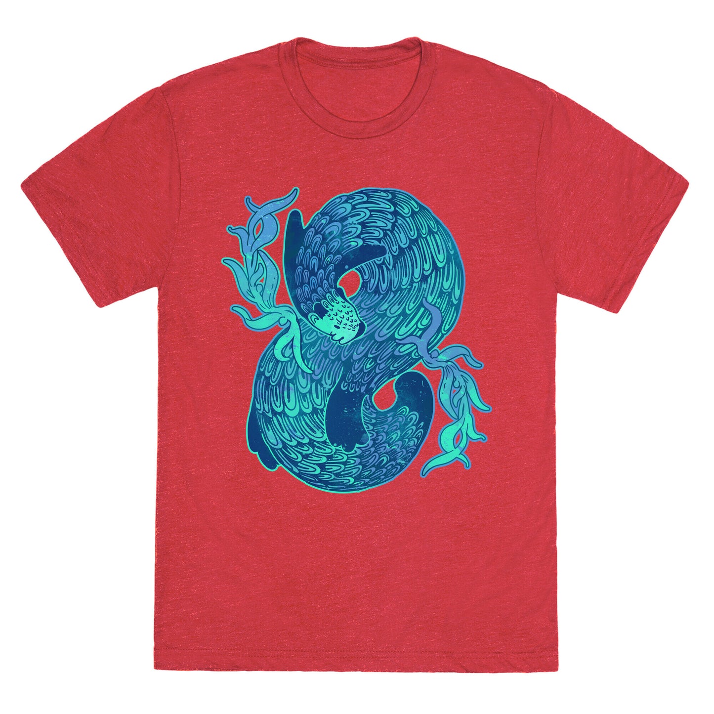 Swirling Wave Otter Unisex Triblend Tee