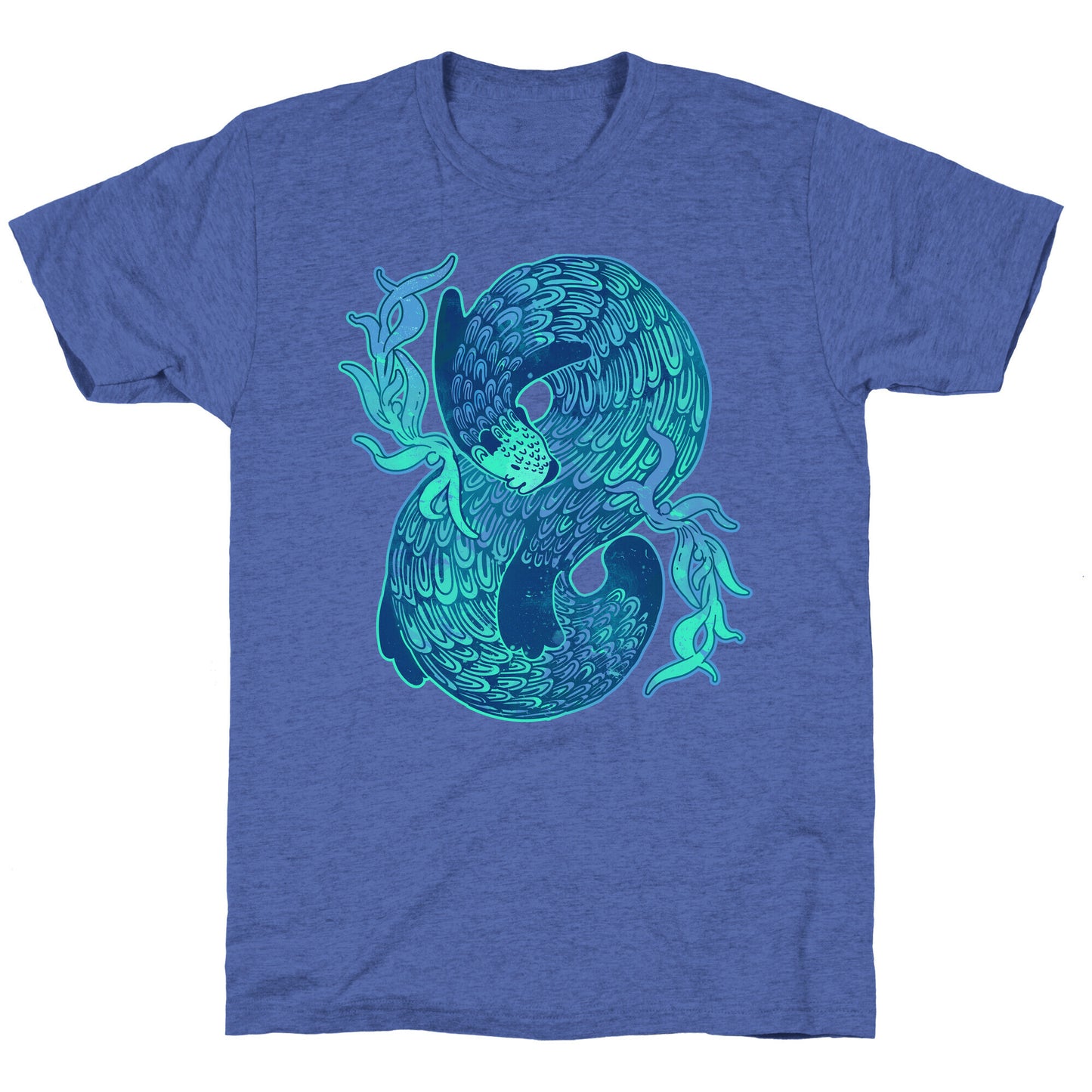 Swirling Wave Otter Unisex Triblend Tee