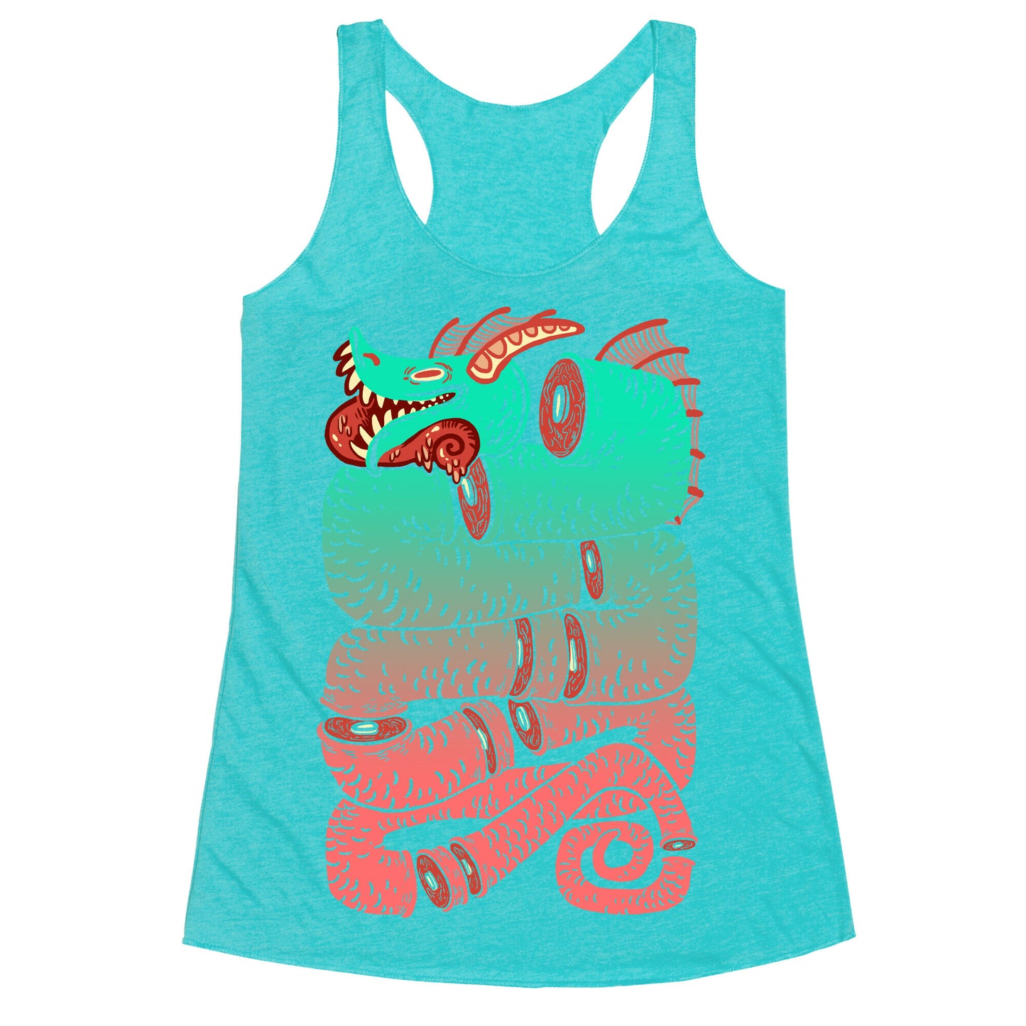 Sea Serpent Sections Racerback Tank
