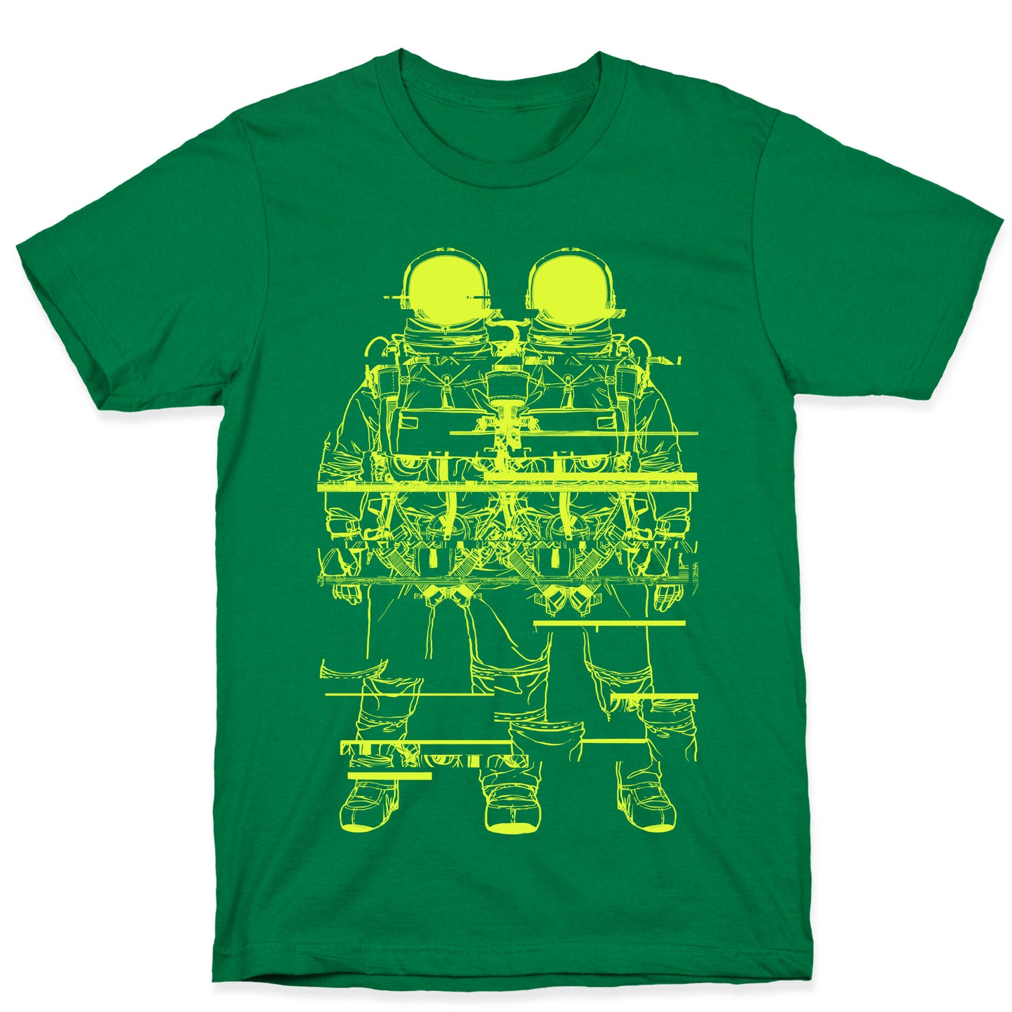 Twin Astronaut Glitch T-Shirt