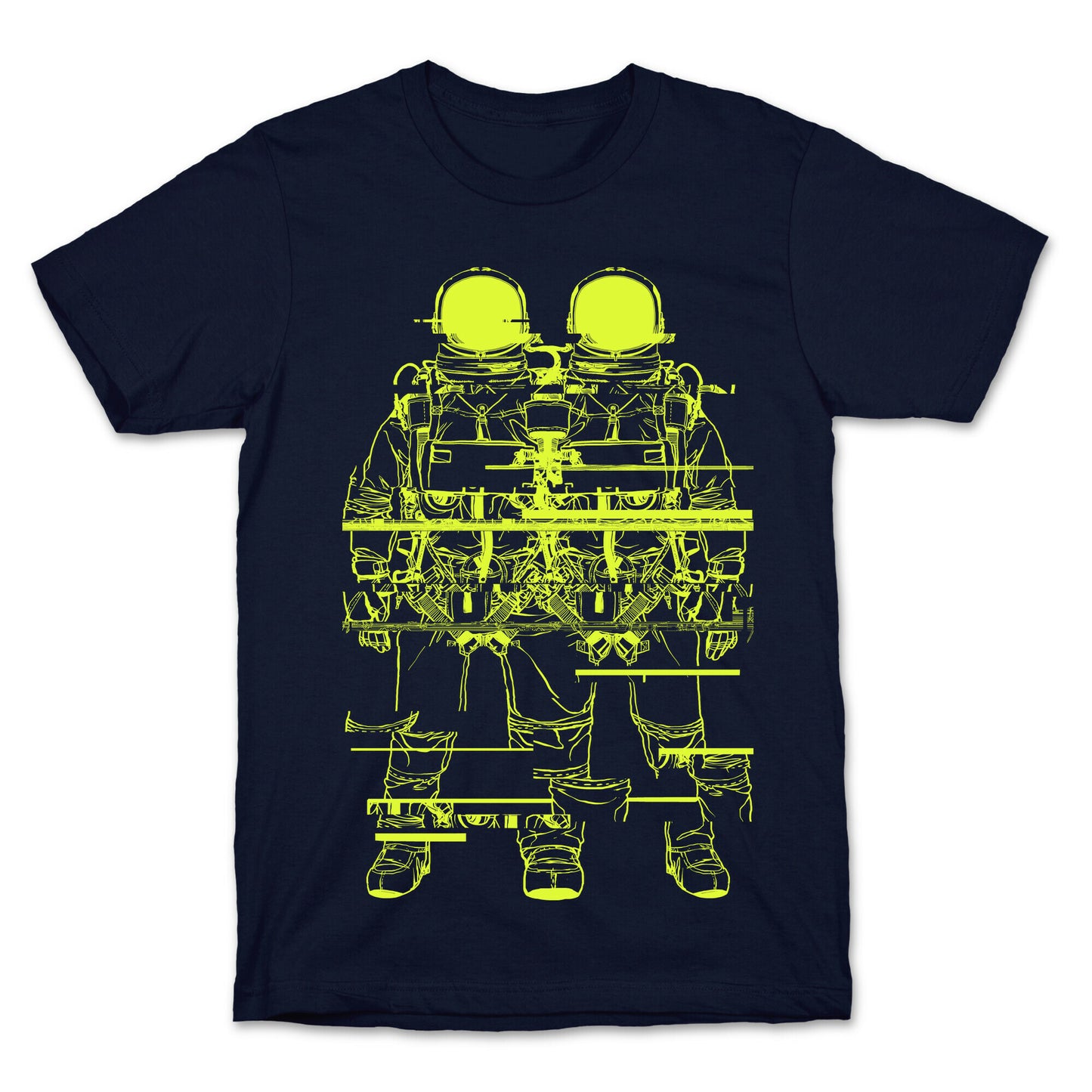 Twin Astronaut Glitch T-Shirt