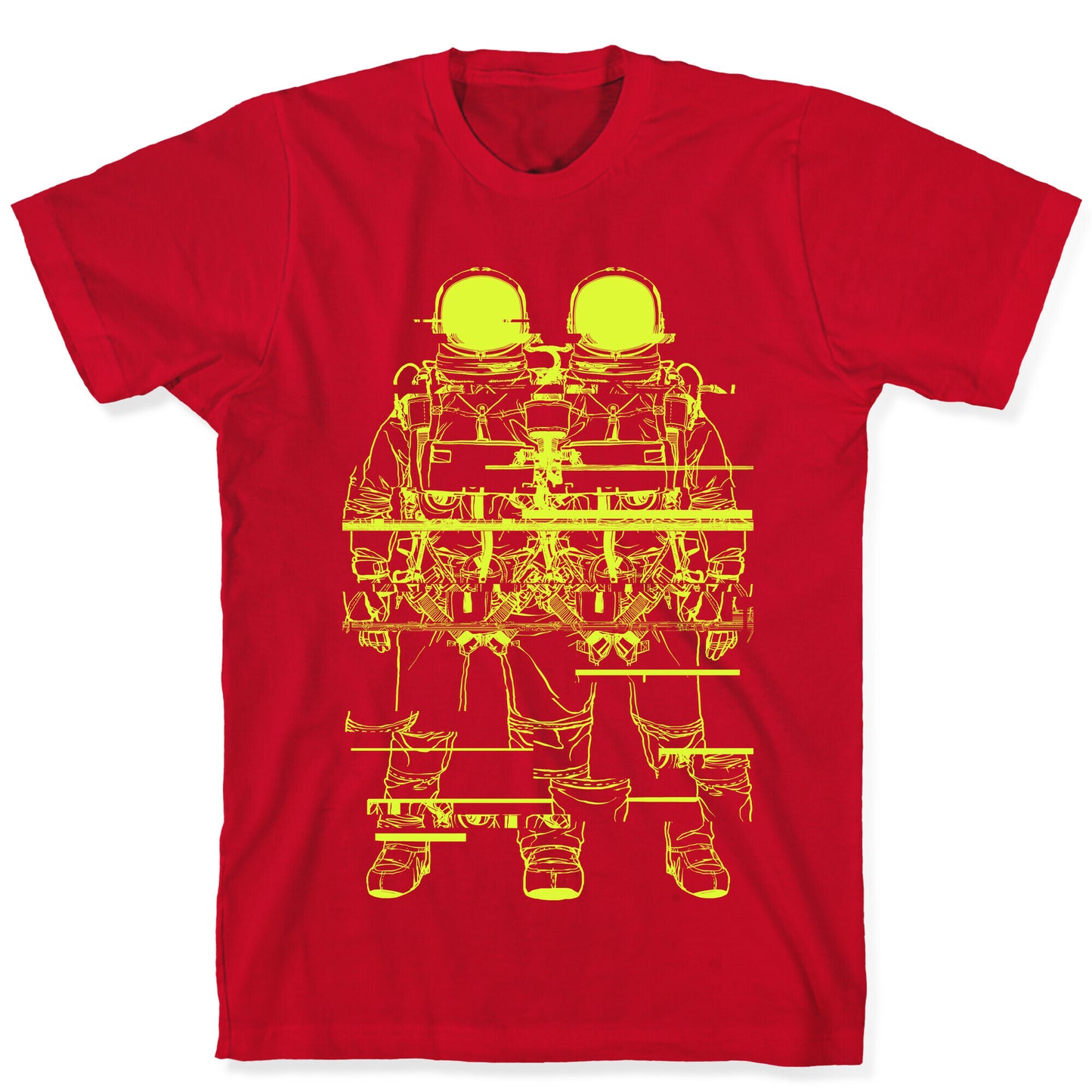 Twin Astronaut Glitch T-Shirt