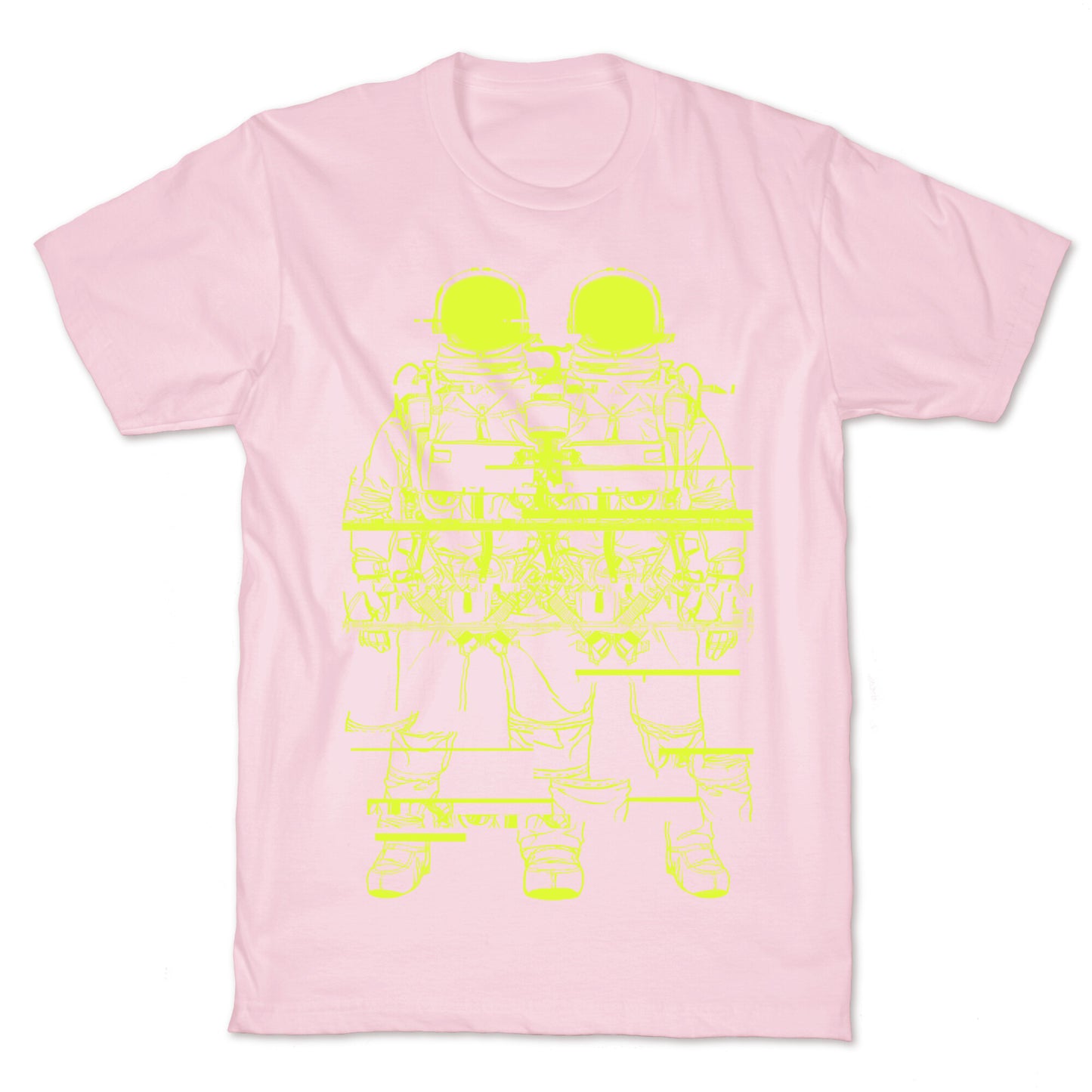 Twin Astronaut Glitch T-Shirt