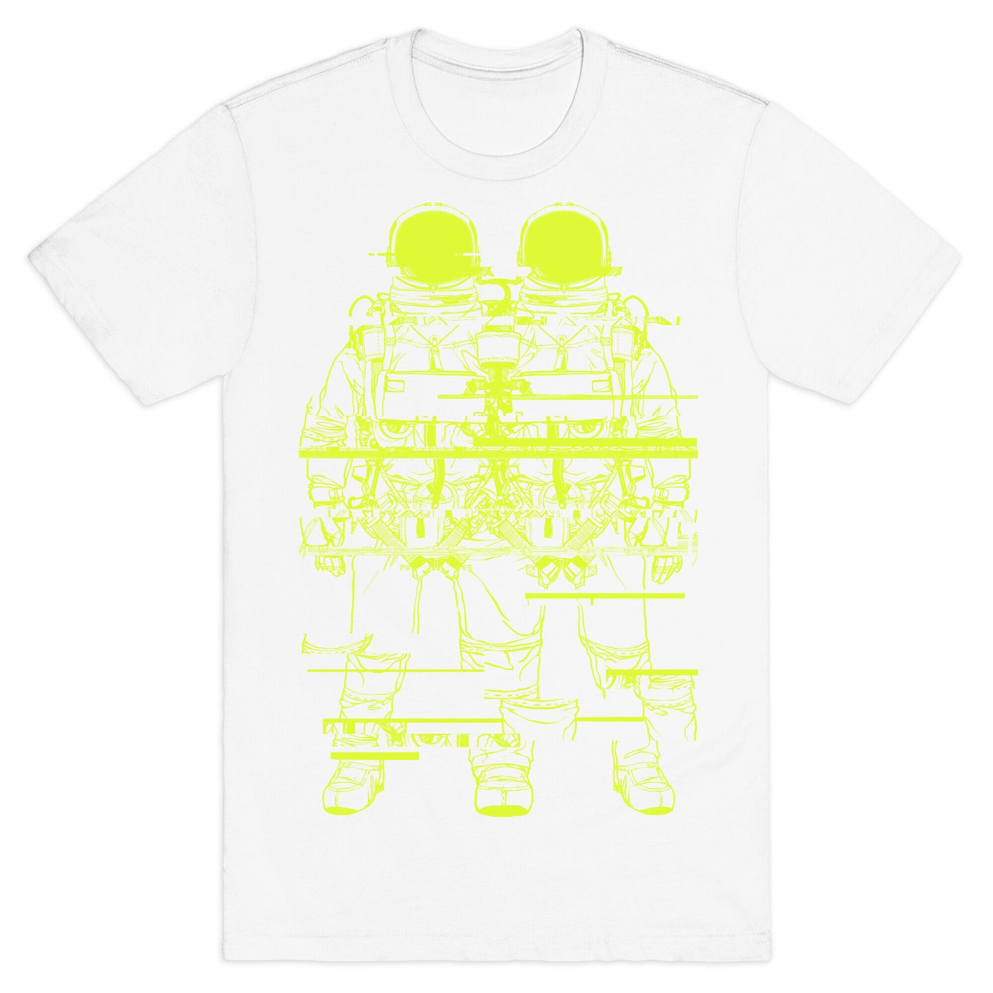 Twin Astronaut Glitch T-Shirt