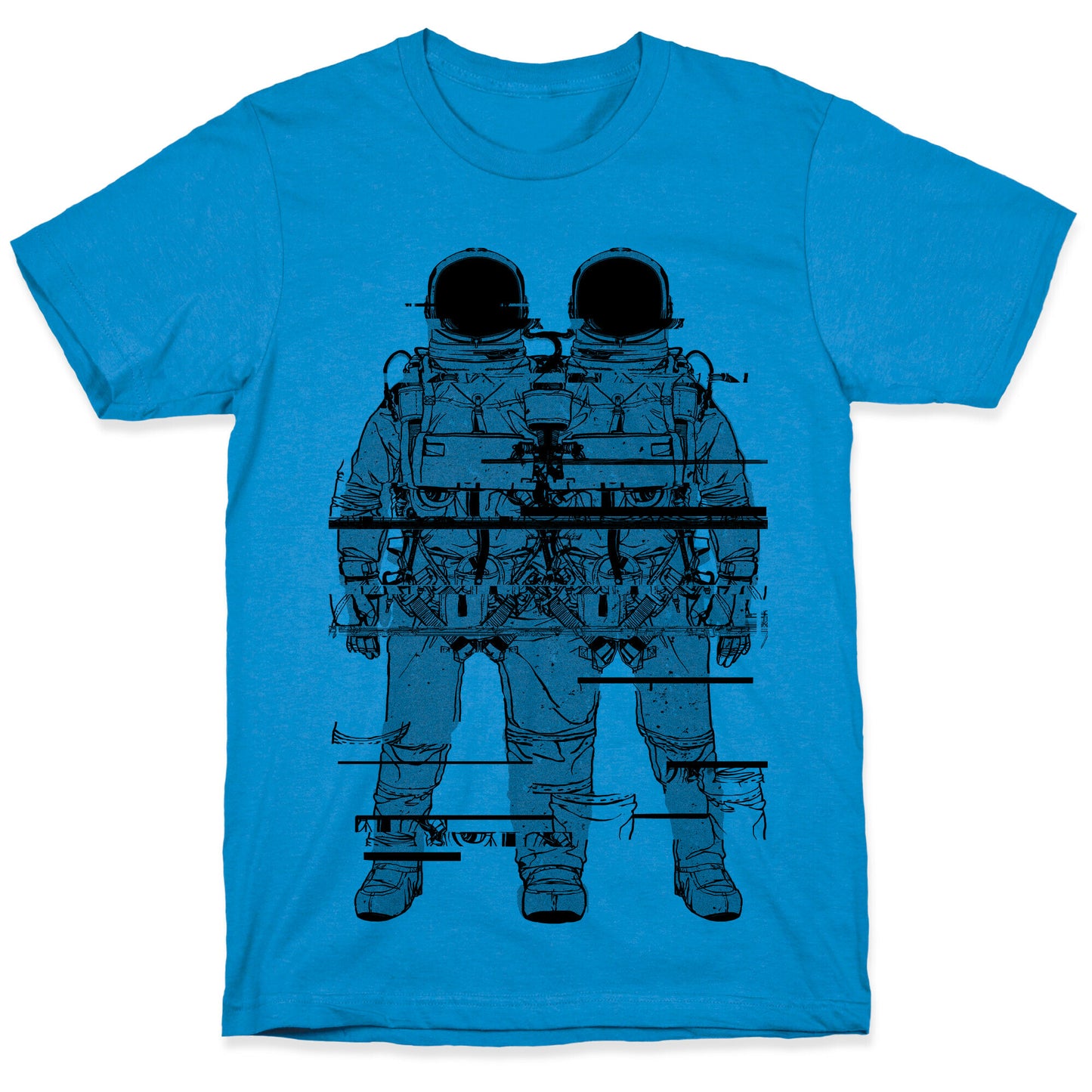 Twin Astronaut Glitch T-Shirt