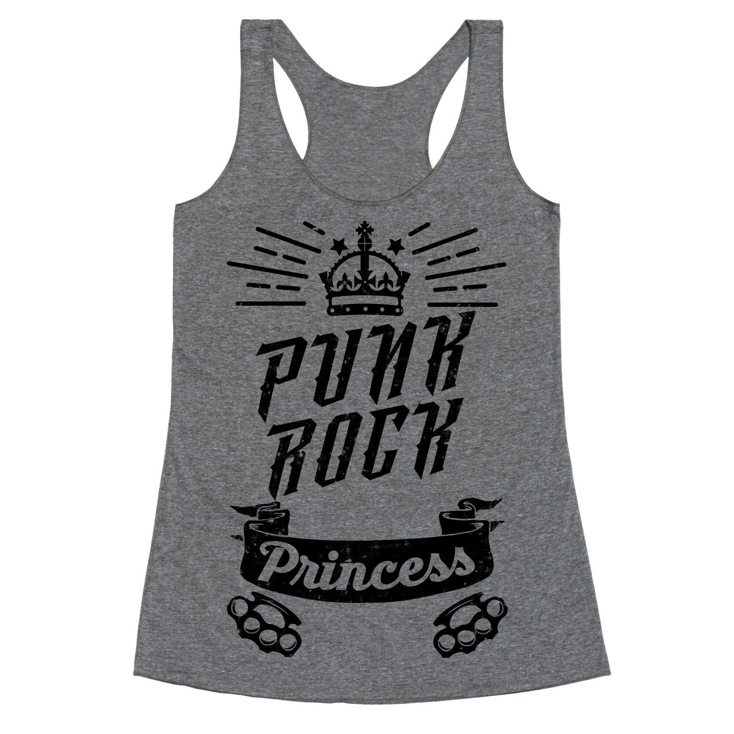 Punk Rock Princess Racerback Tank