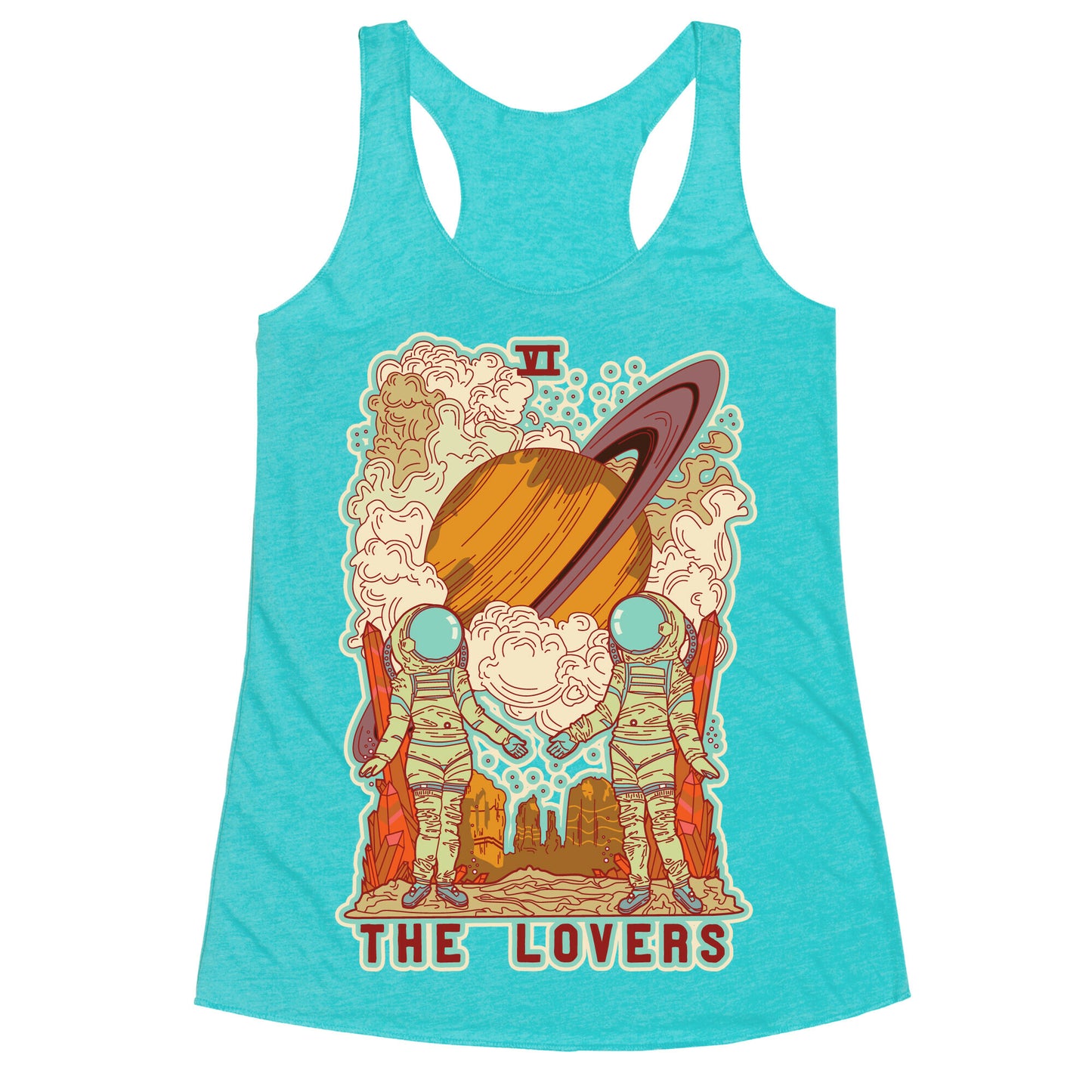The Lovers in Space Racerback Tank