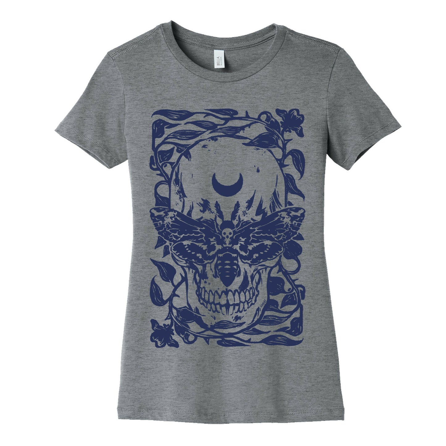 Skull Moth Women's Cotton Tee