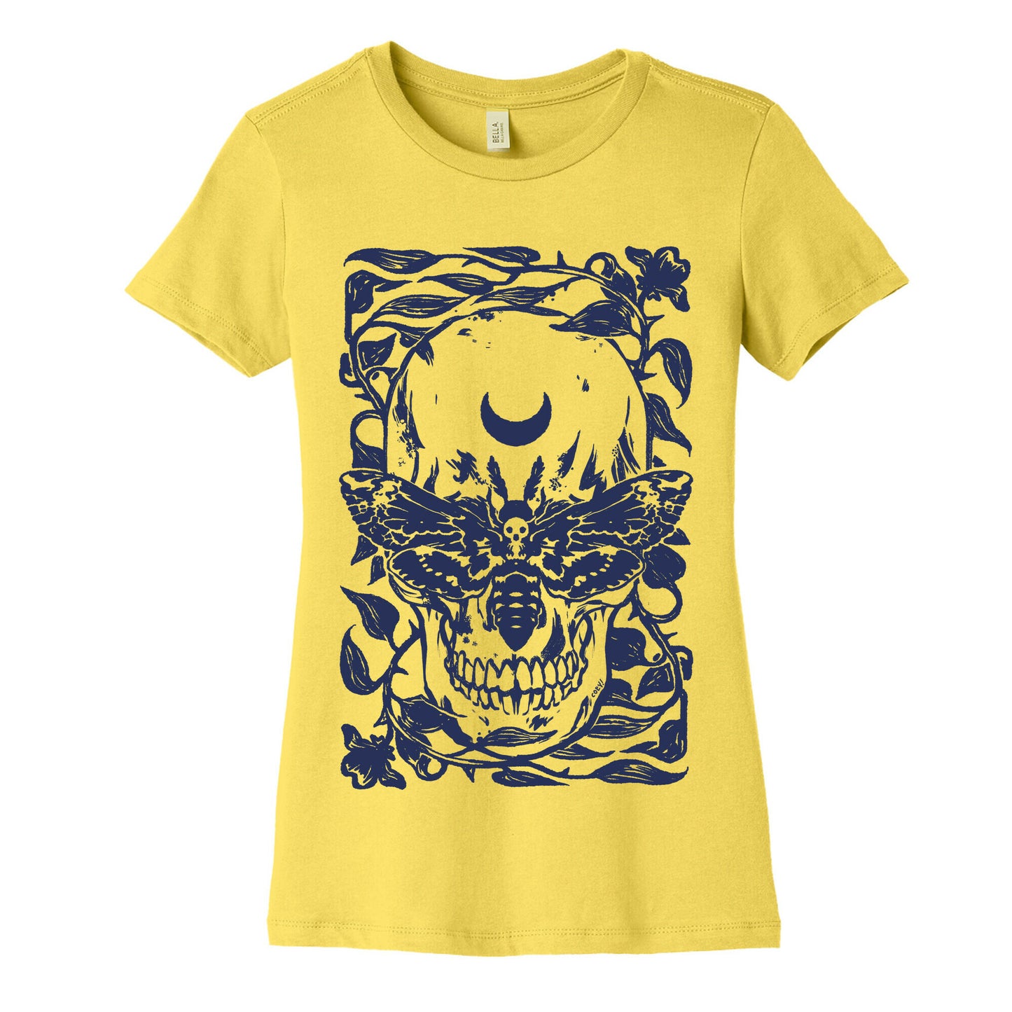 Skull Moth Women's Cotton Tee
