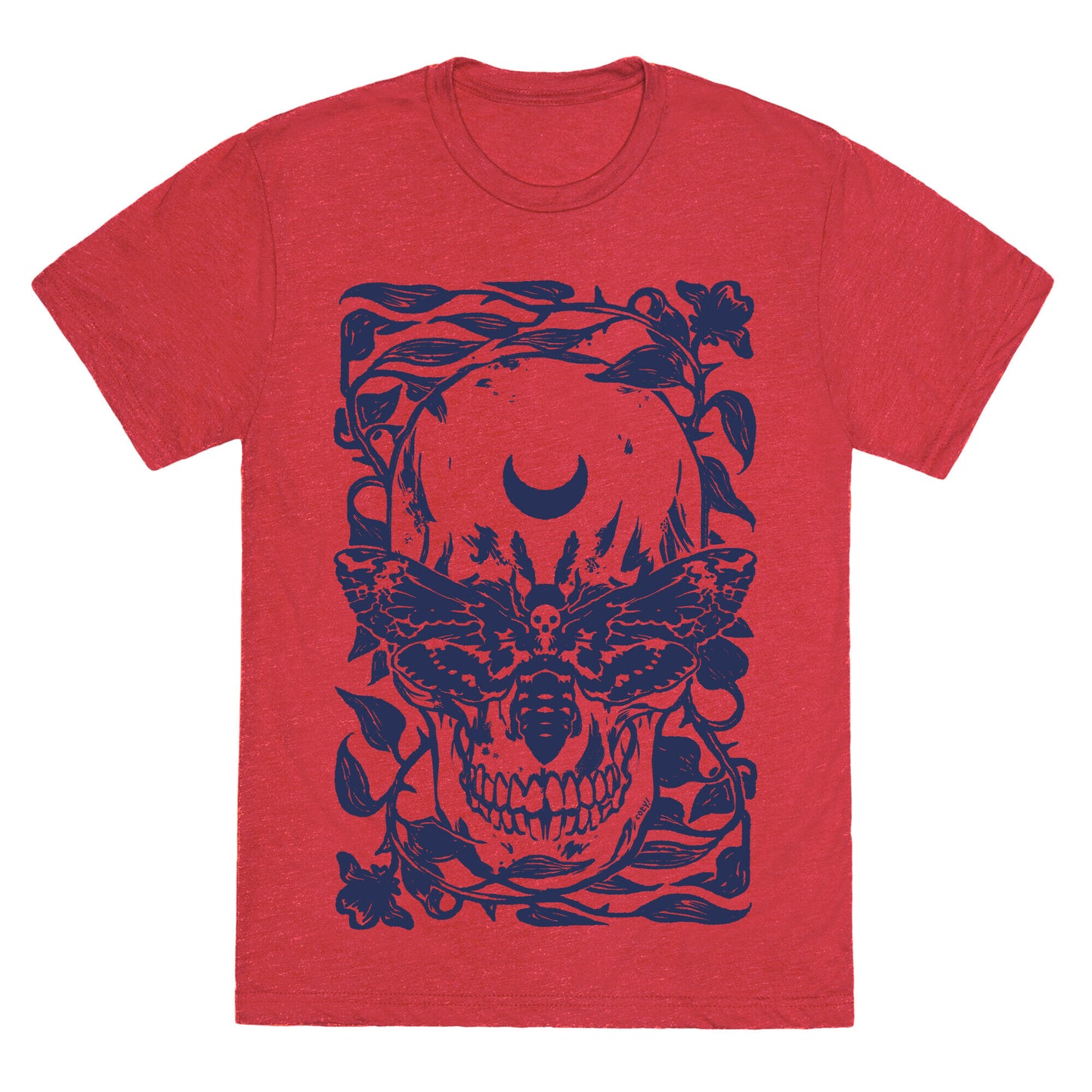 Skull Moth Unisex Triblend Tee