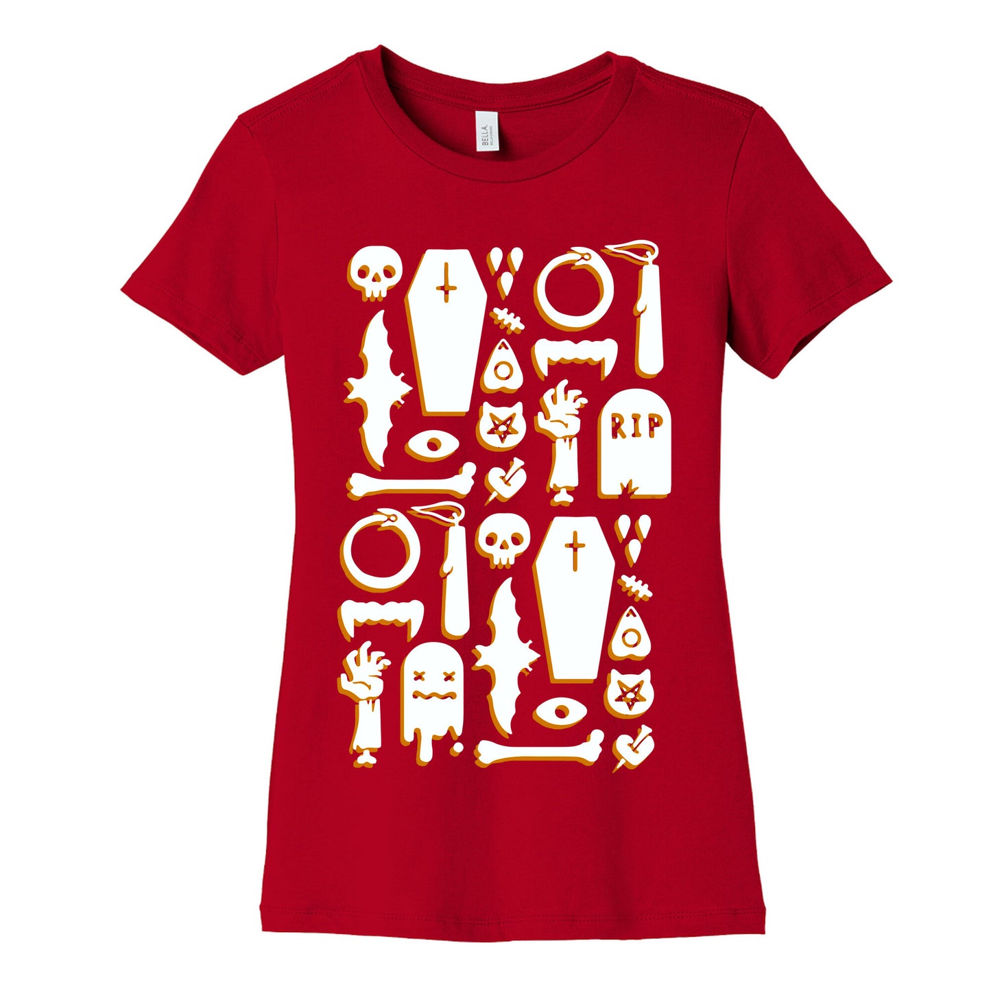 Simple Halloween Pattern Women's Cotton Tee
