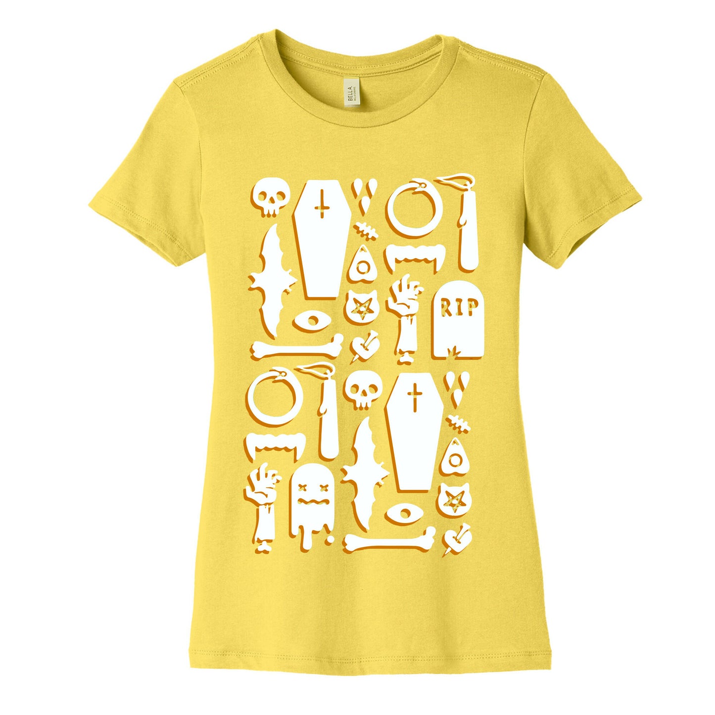 Simple Halloween Pattern Women's Cotton Tee