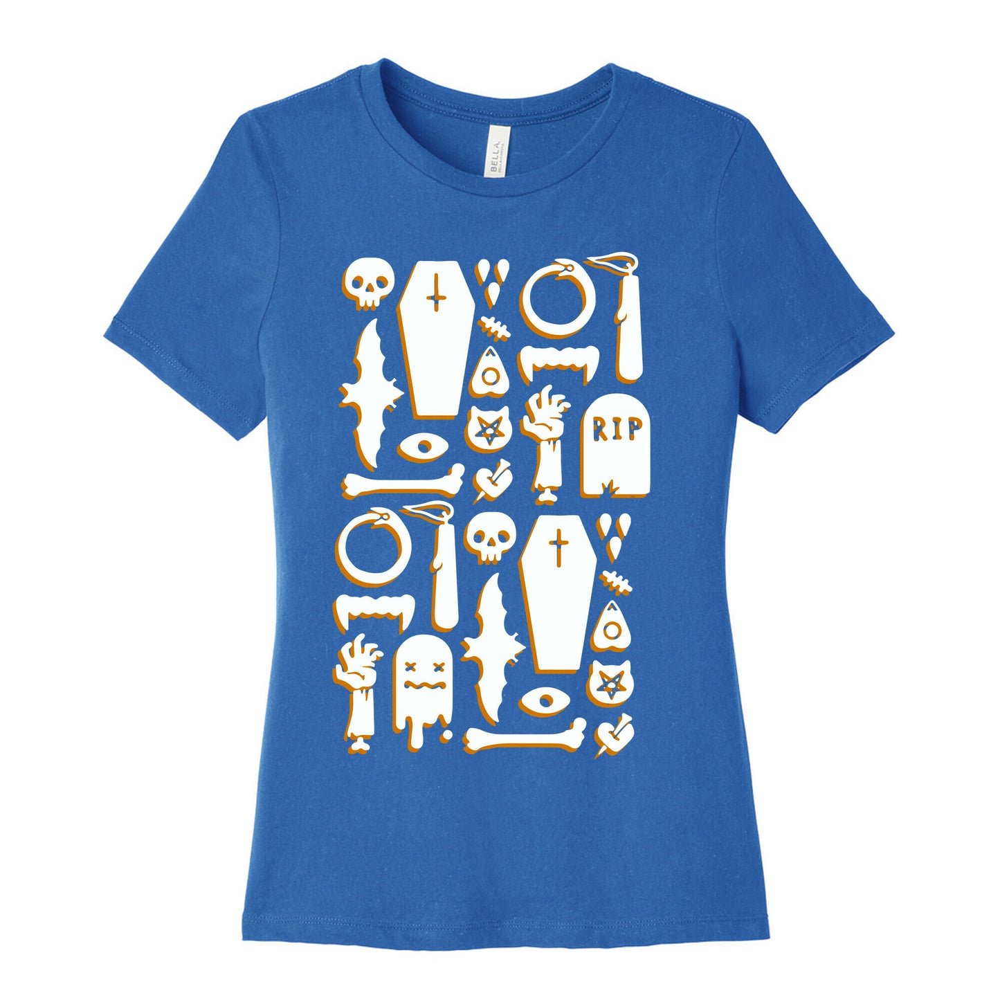 Simple Halloween Pattern Women's Cotton Tee