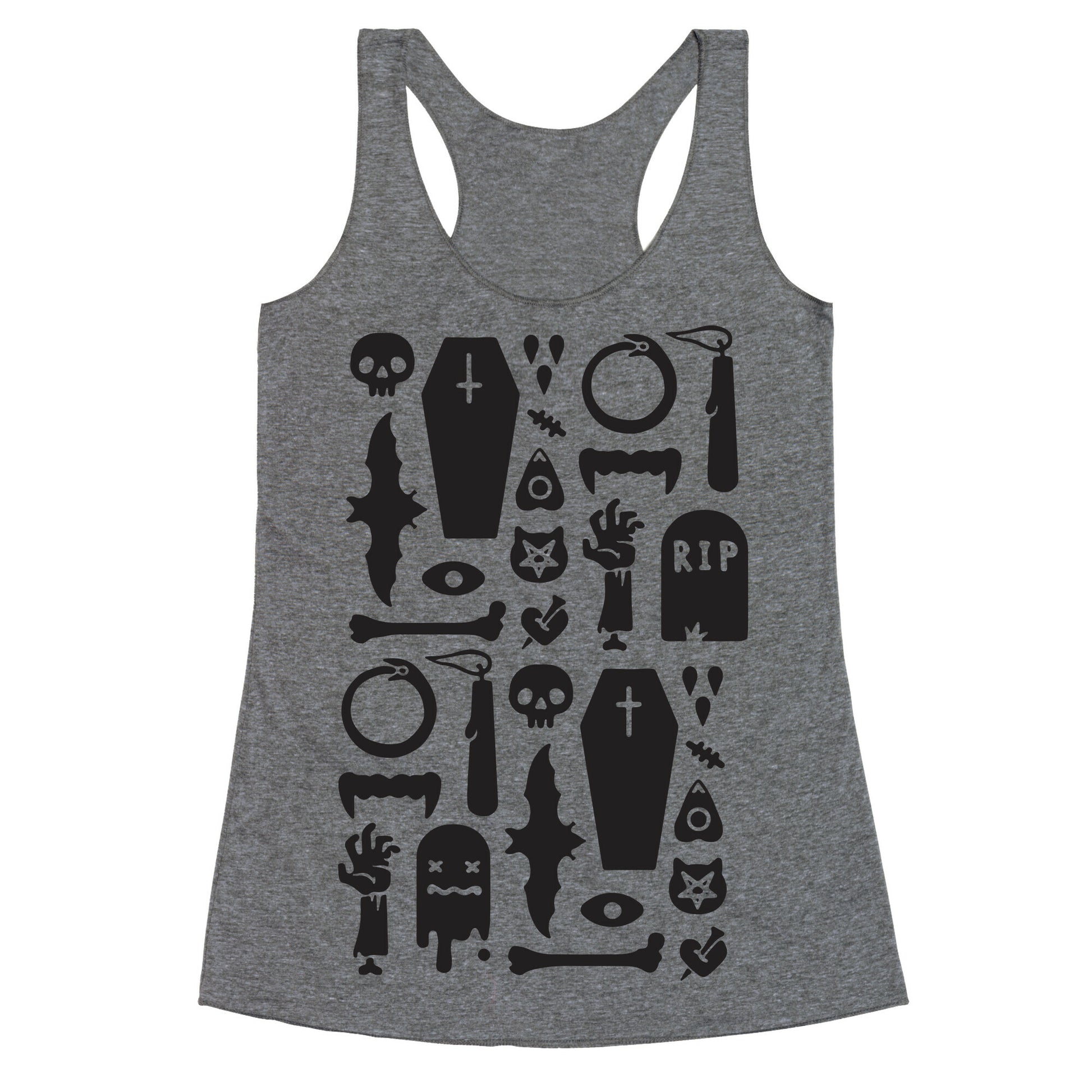 Simple Halloween Pattern Racerback Tank