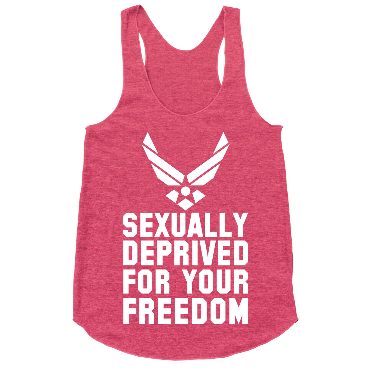 Sexually Deprived For Your Freedom (Air Force) Racerback Tank