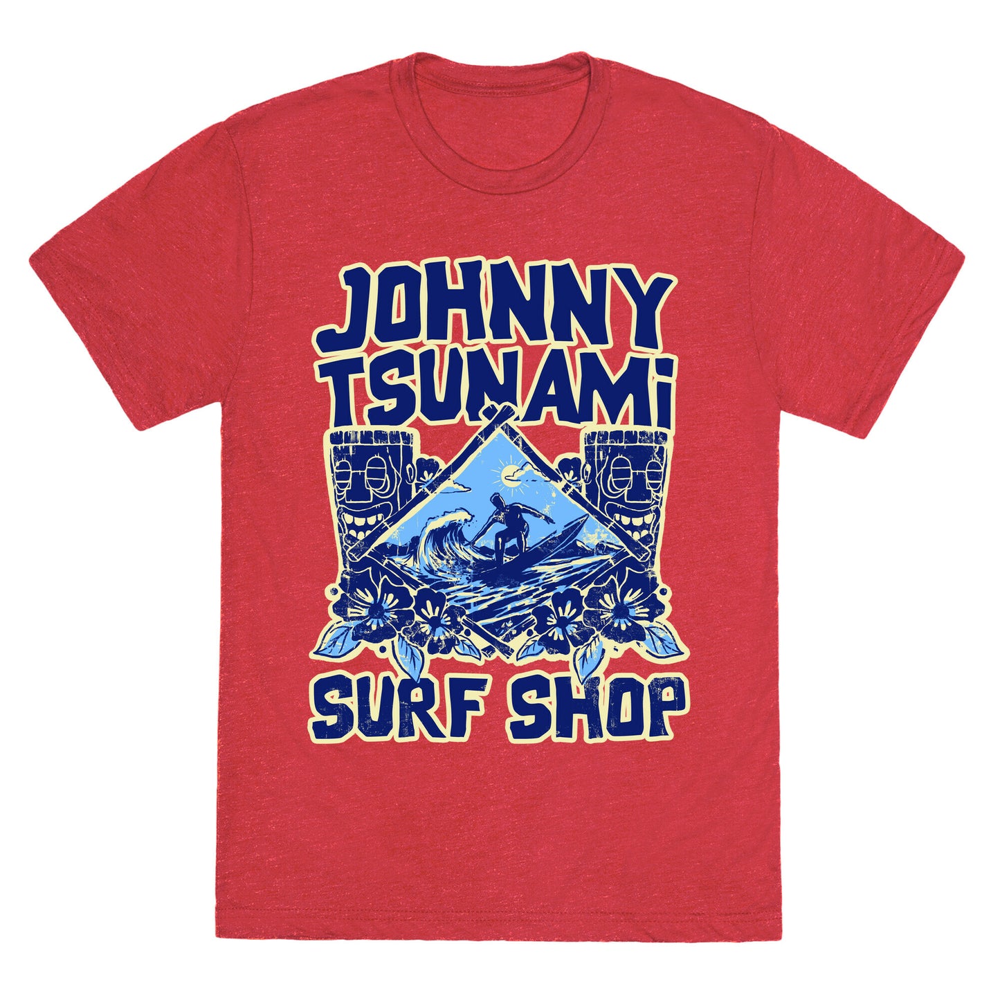 Johnny Tsunami Surf Shop Unisex Triblend Tee