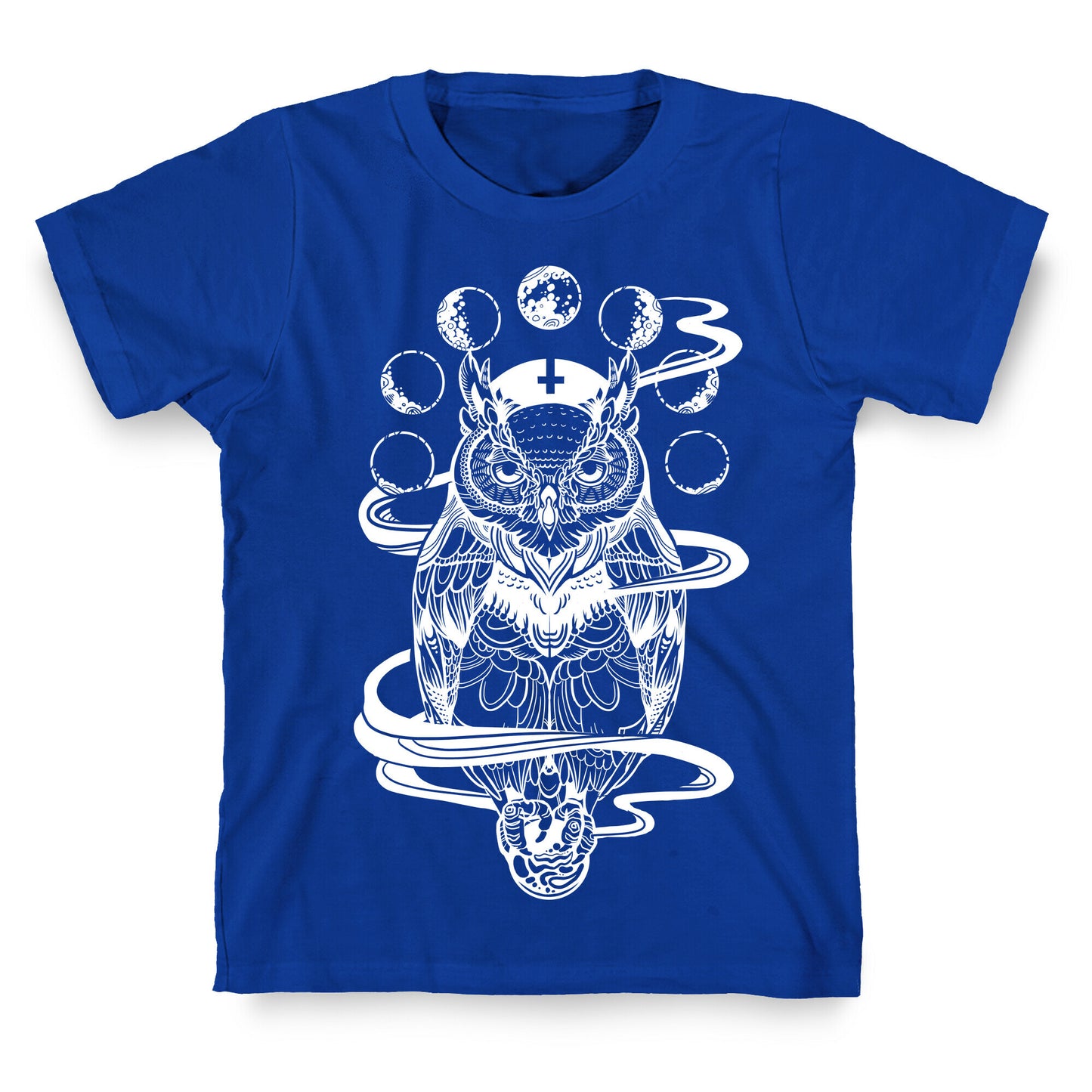Witch's Owl Under the Phases of the Moon T-Shirt