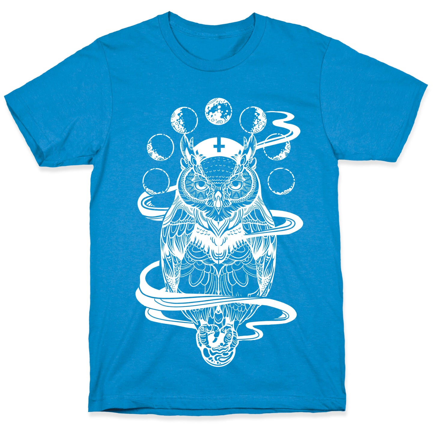 Witch's Owl Under the Phases of the Moon T-Shirt