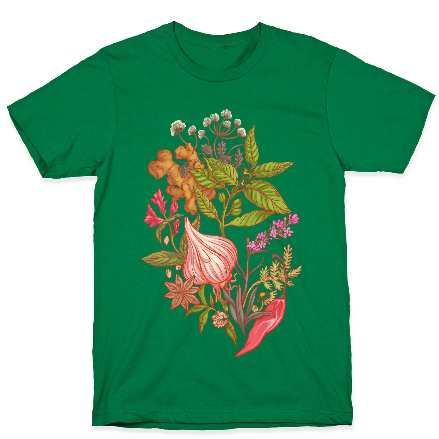 Chef's Botanical Herbs and Spices T-Shirt