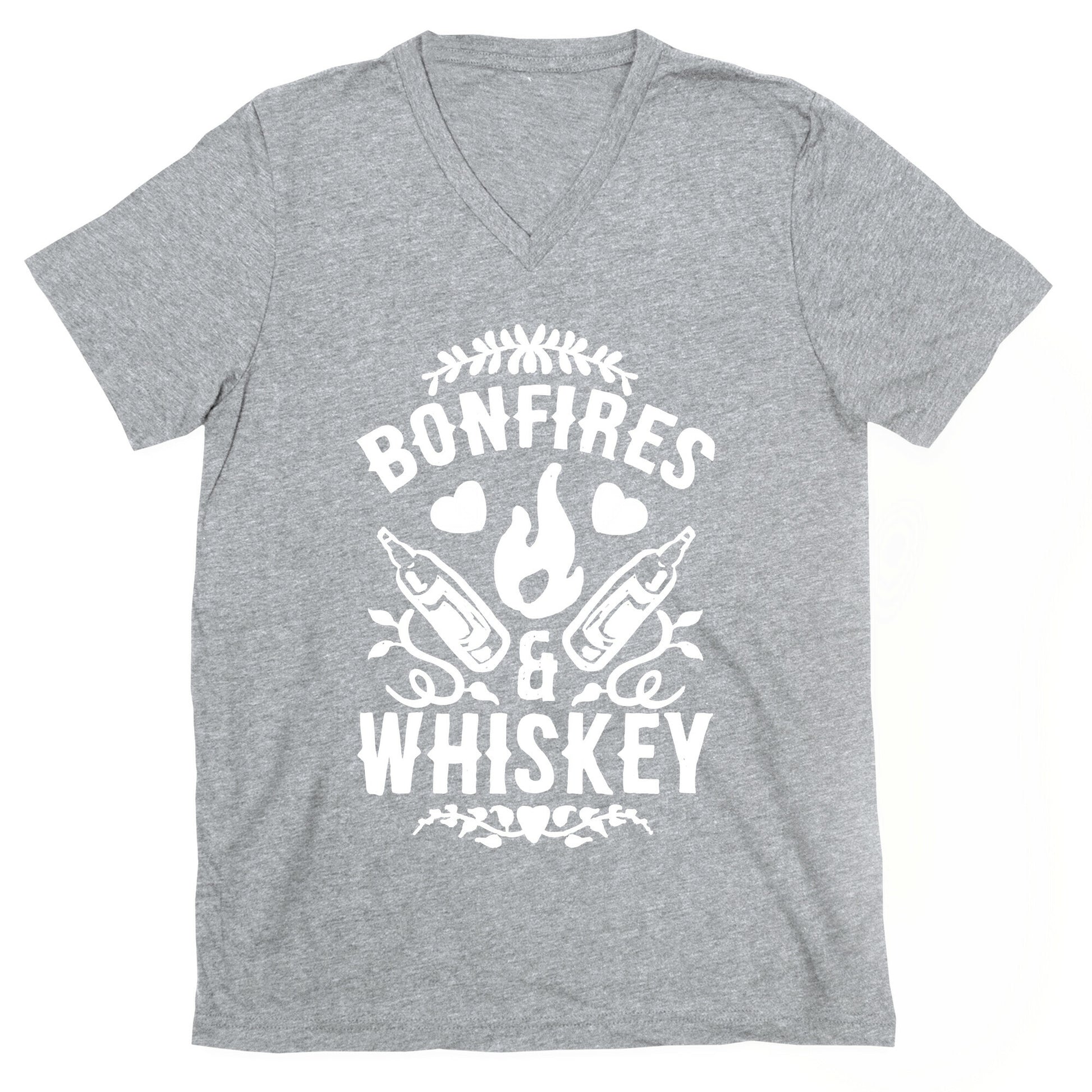 Bonfires & Whiskey V-Neck