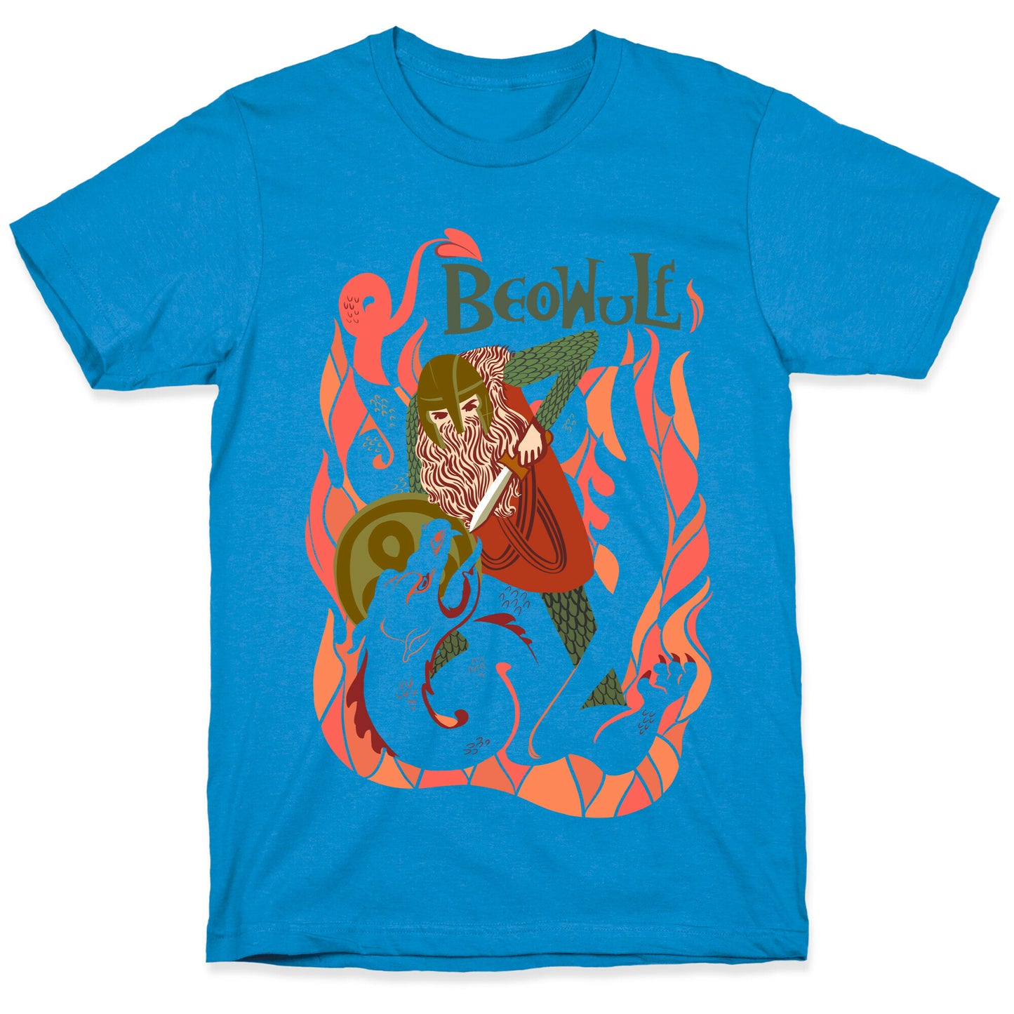 Medieval Epic Beowulf Book Cover T-Shirt