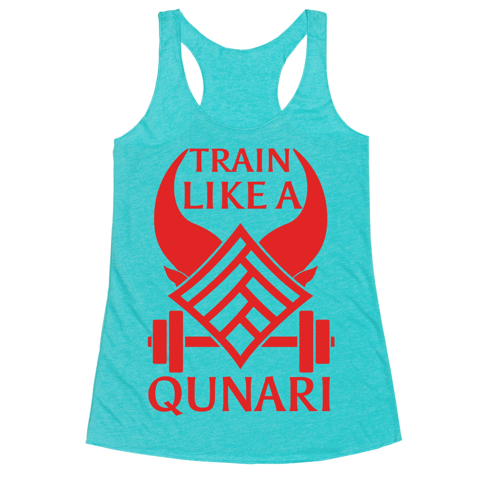 Train Like A Qunari Racerback Tank