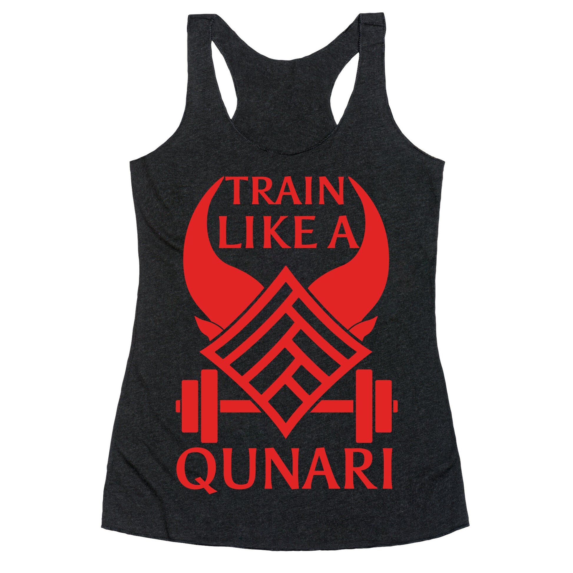 Train Like A Qunari Racerback Tank