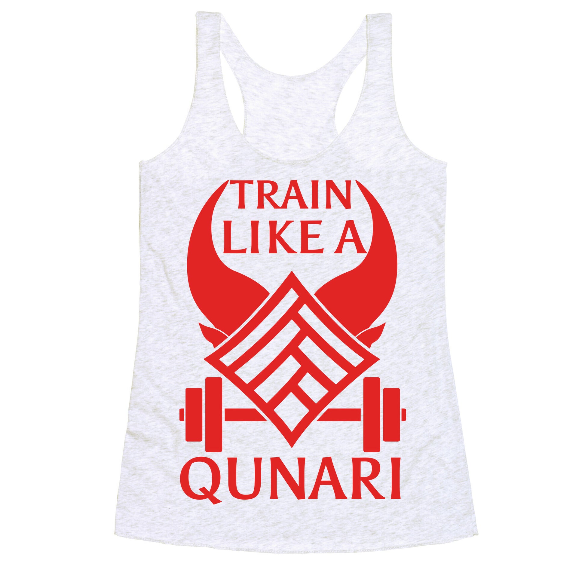 Train Like A Qunari Racerback Tank