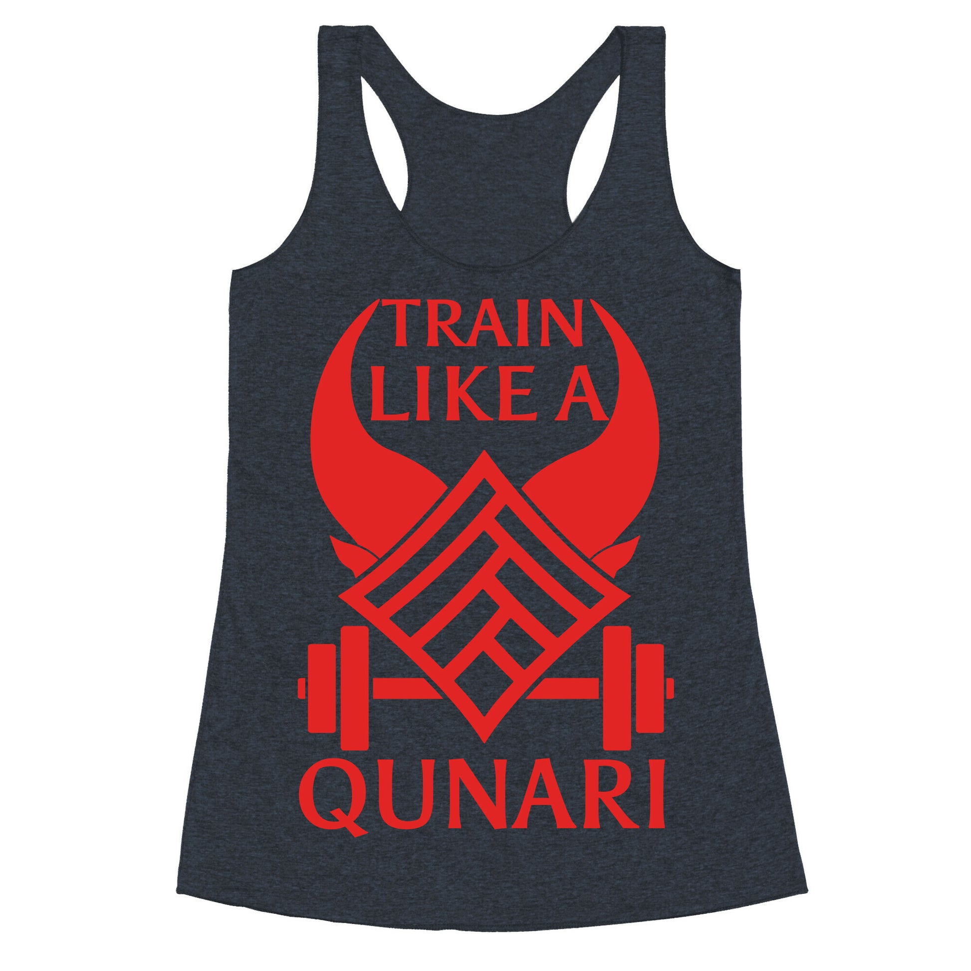Train Like A Qunari Racerback Tank