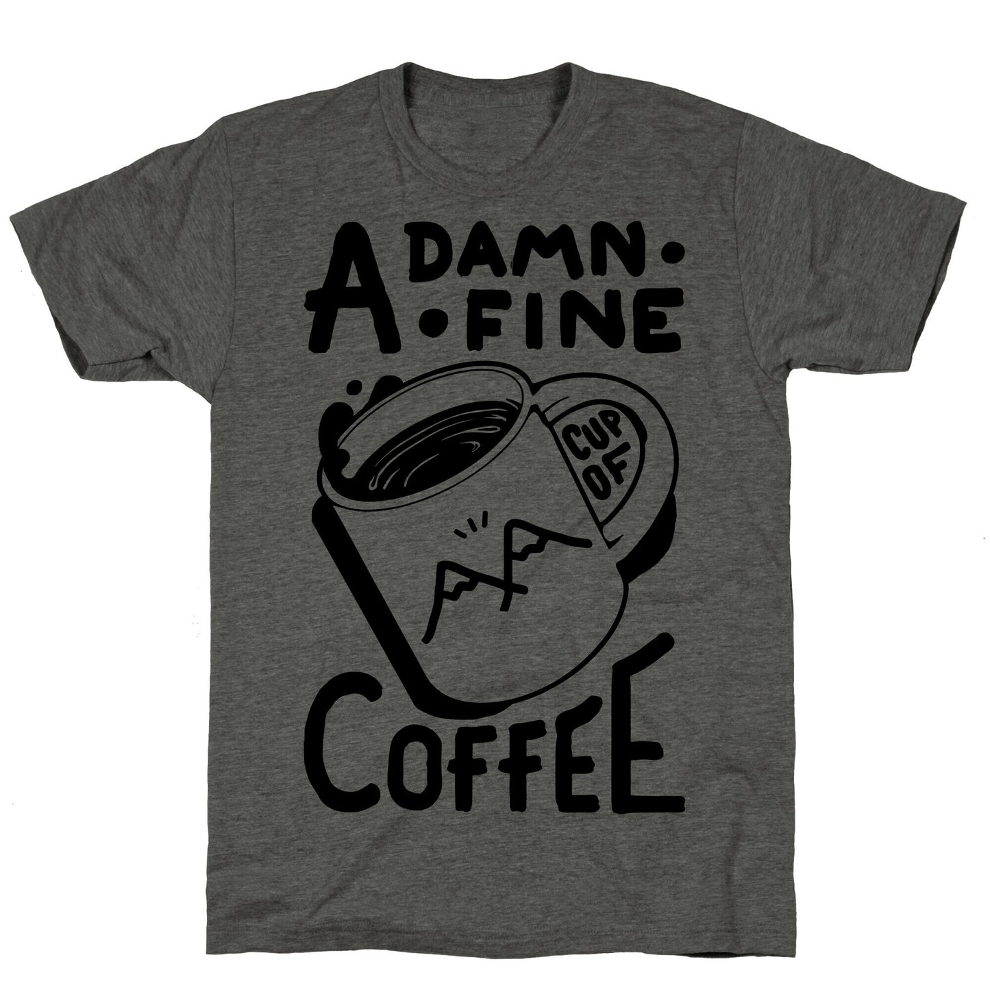 Twin Peaks Quote A Damn Fine Cup Of Coffee Unisex Triblend Tee