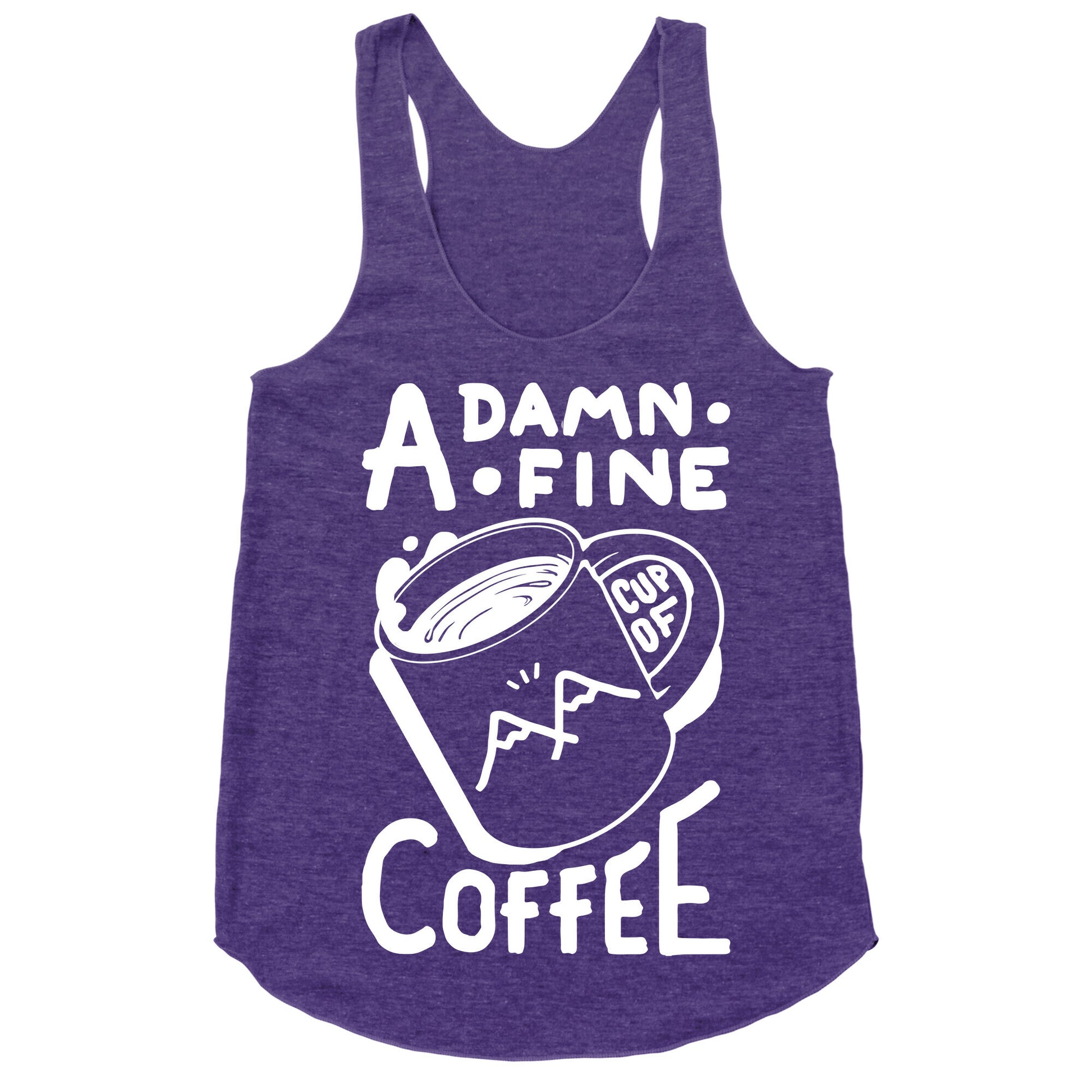 Twin Peaks Quote A Damn Fine Cup Of Coffee Racerback Tank