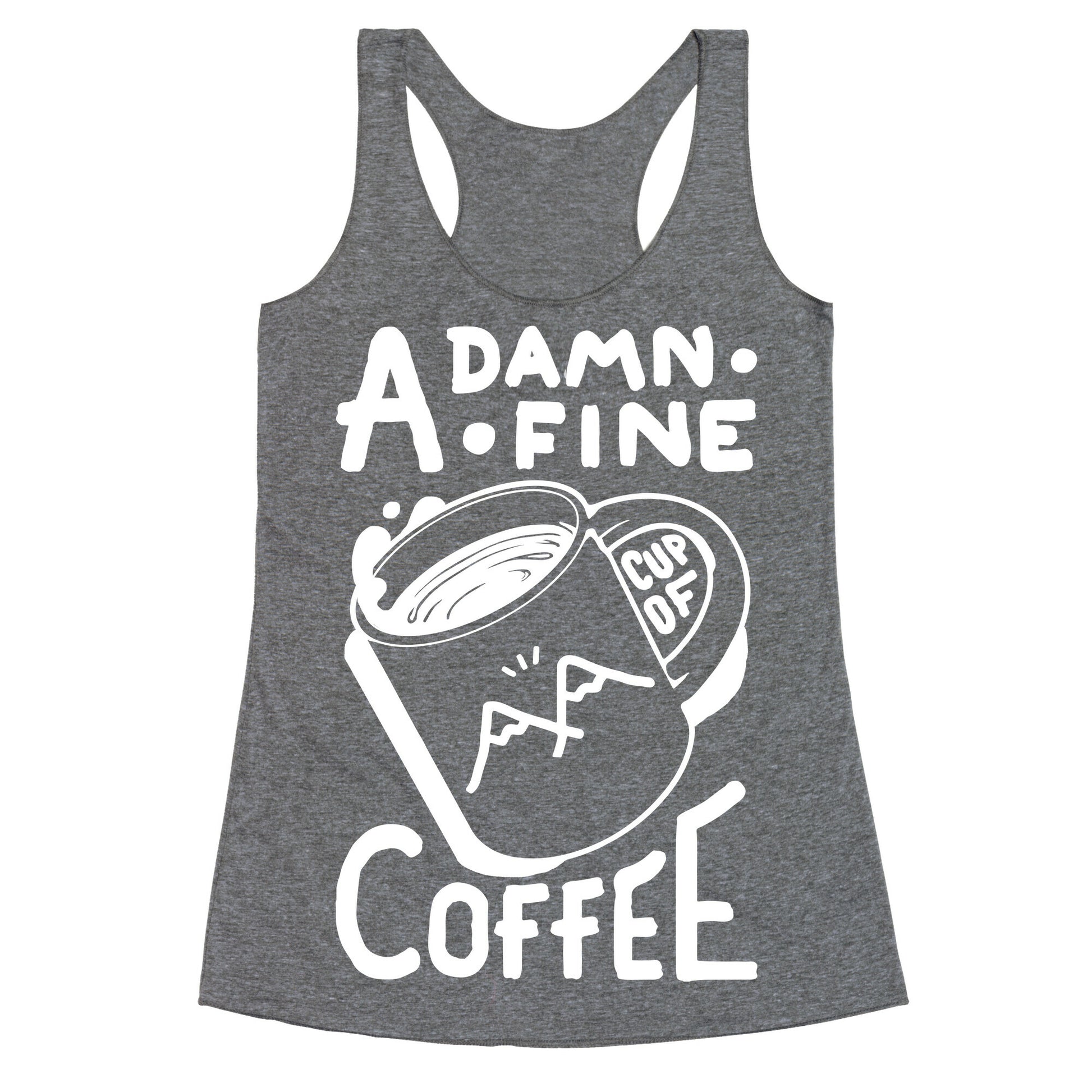 Twin Peaks Quote A Damn Fine Cup Of Coffee Racerback Tank