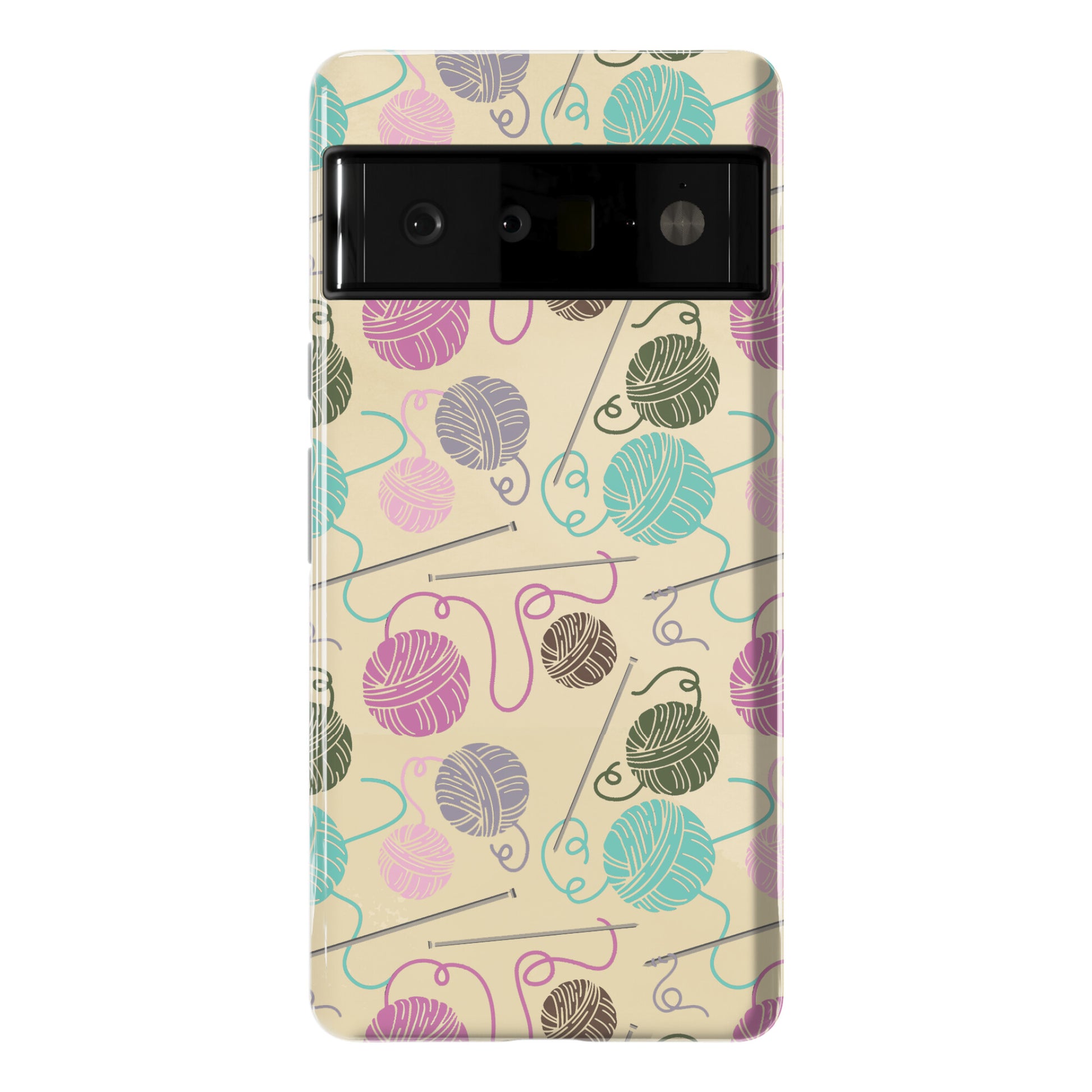 Yarn Balls and Knitting Needles Phone Case