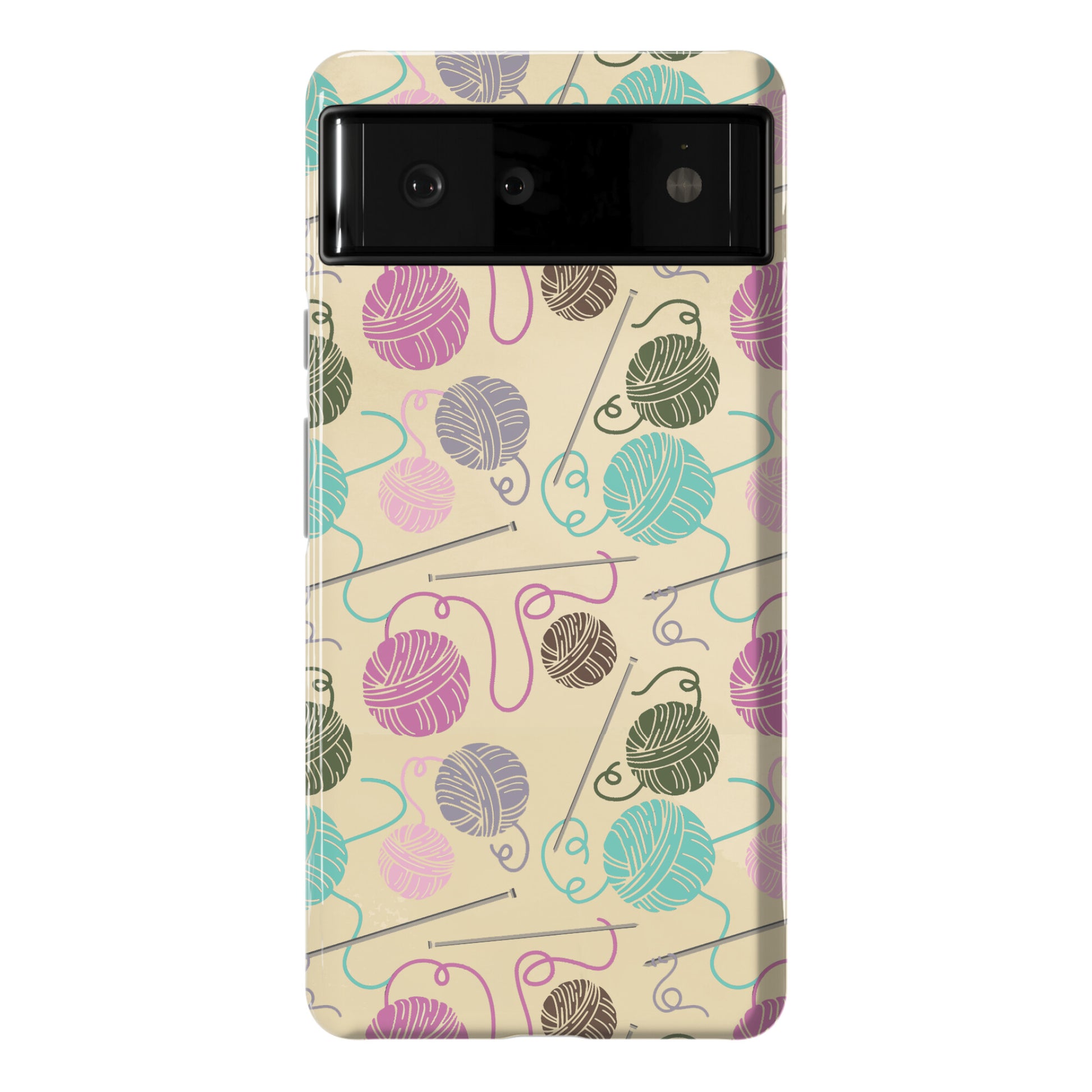 Yarn Balls and Knitting Needles Phone Case
