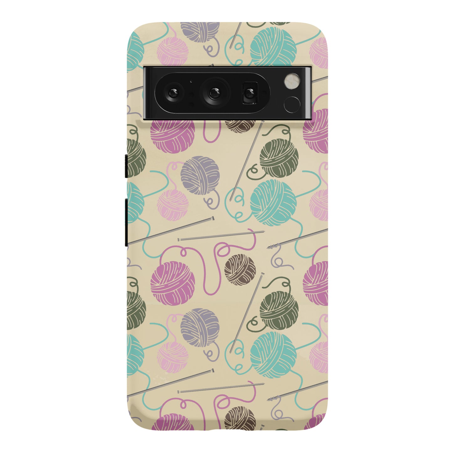 Yarn Balls and Knitting Needles Phone Case