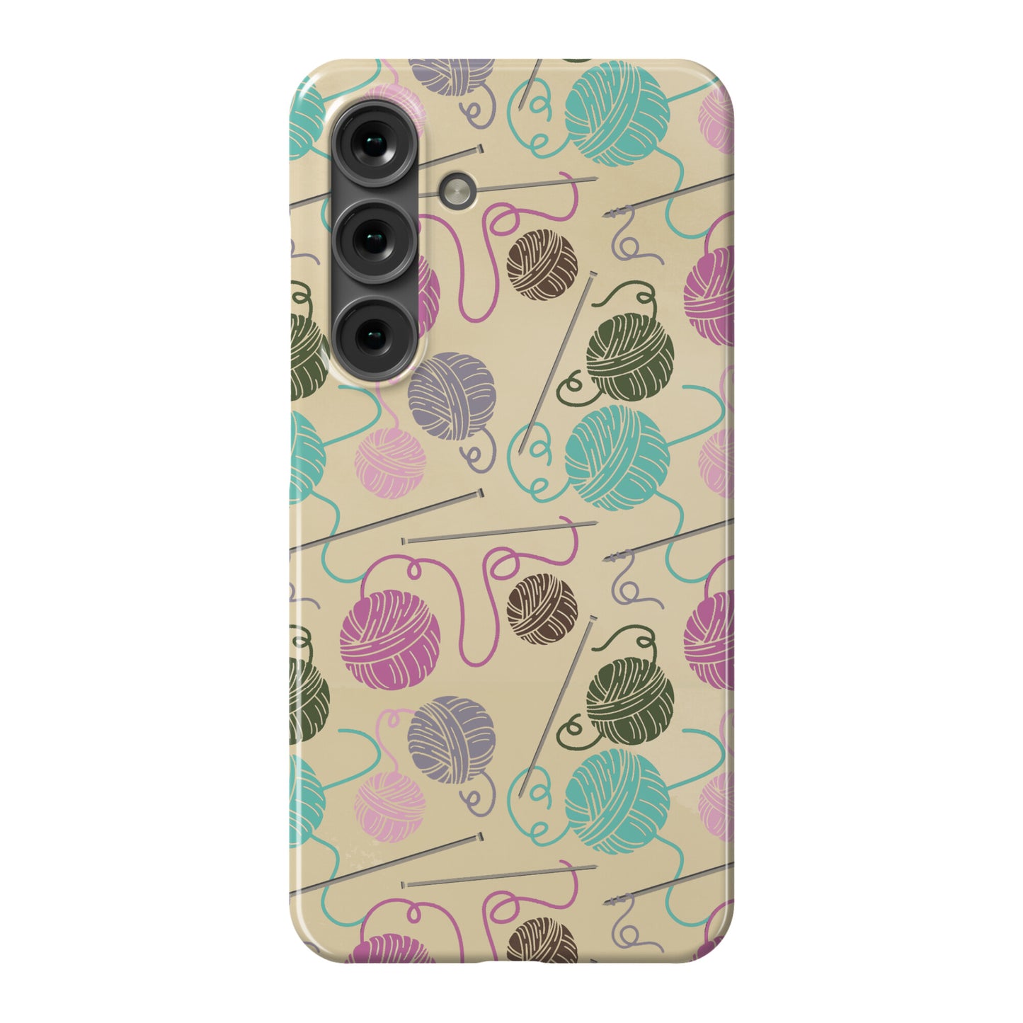 Yarn Balls and Knitting Needles Phone Case