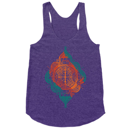 Rangoli Inspiration Pattern Racerback Tank