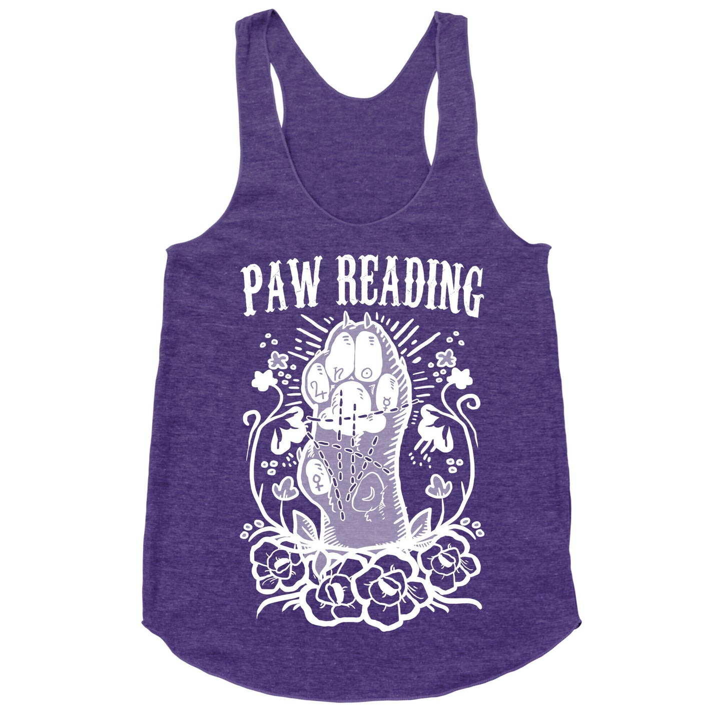 Paw Reading Racerback Tank
