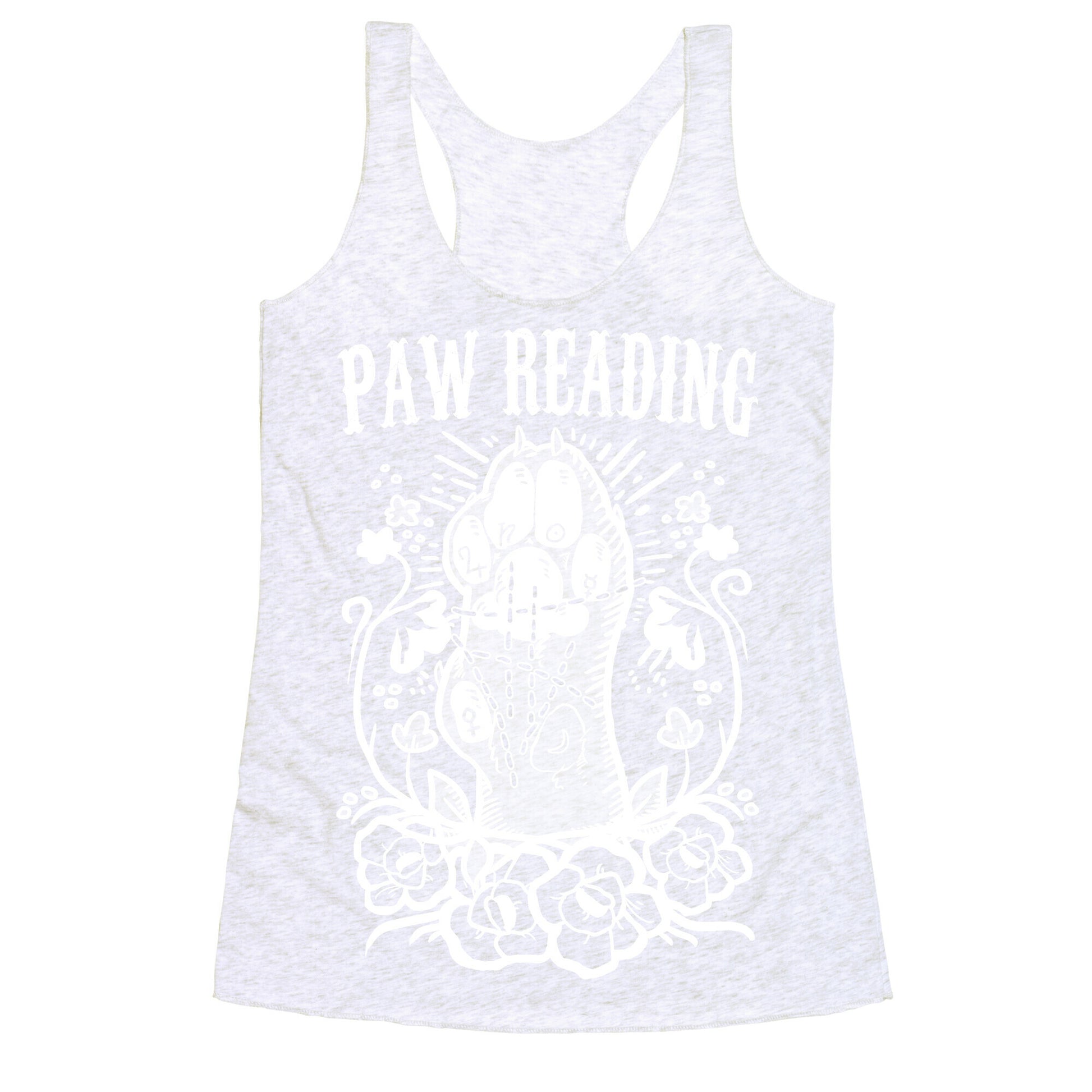 Paw Reading Racerback Tank