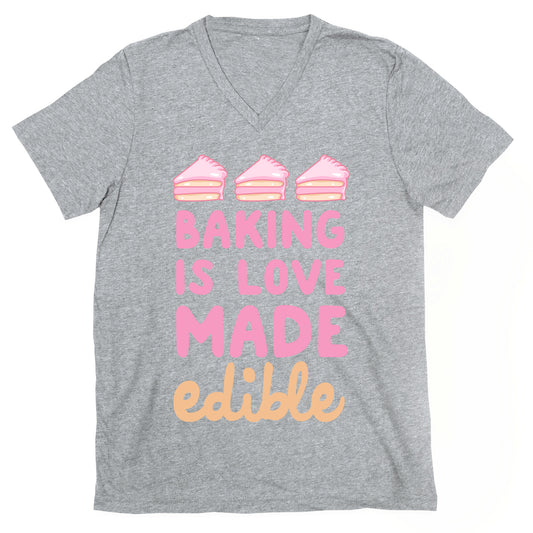 Baking Is Love Made Edible V-Neck