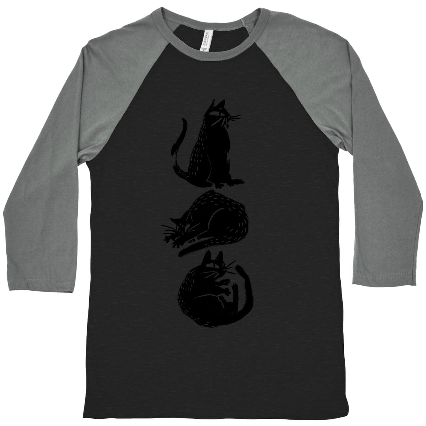 Cat Shapes Baseball Tee