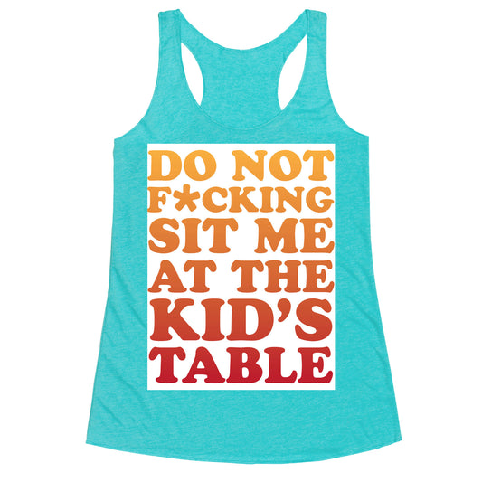 THE KIDS TABLE Racerback Tank