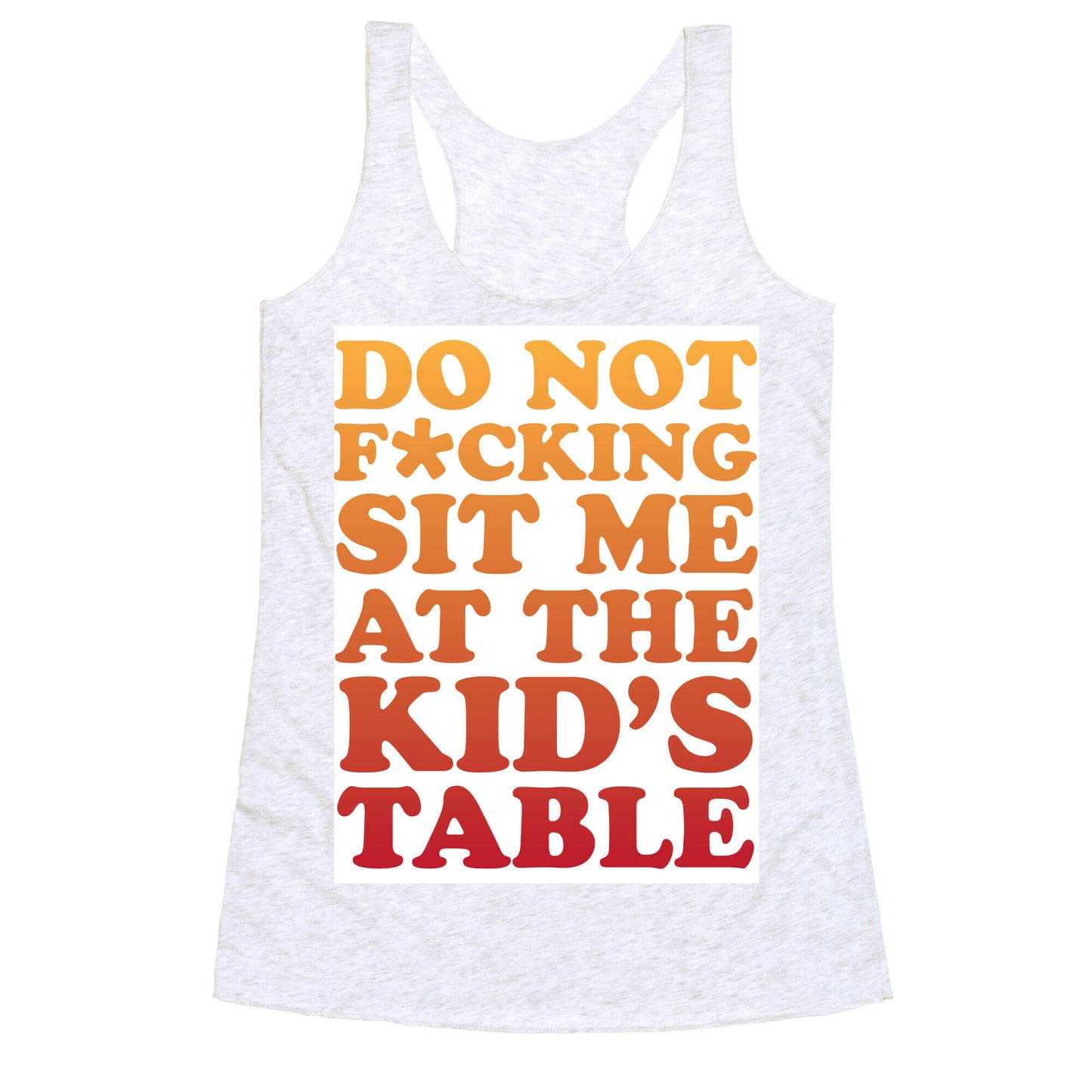 THE KIDS TABLE Racerback Tank