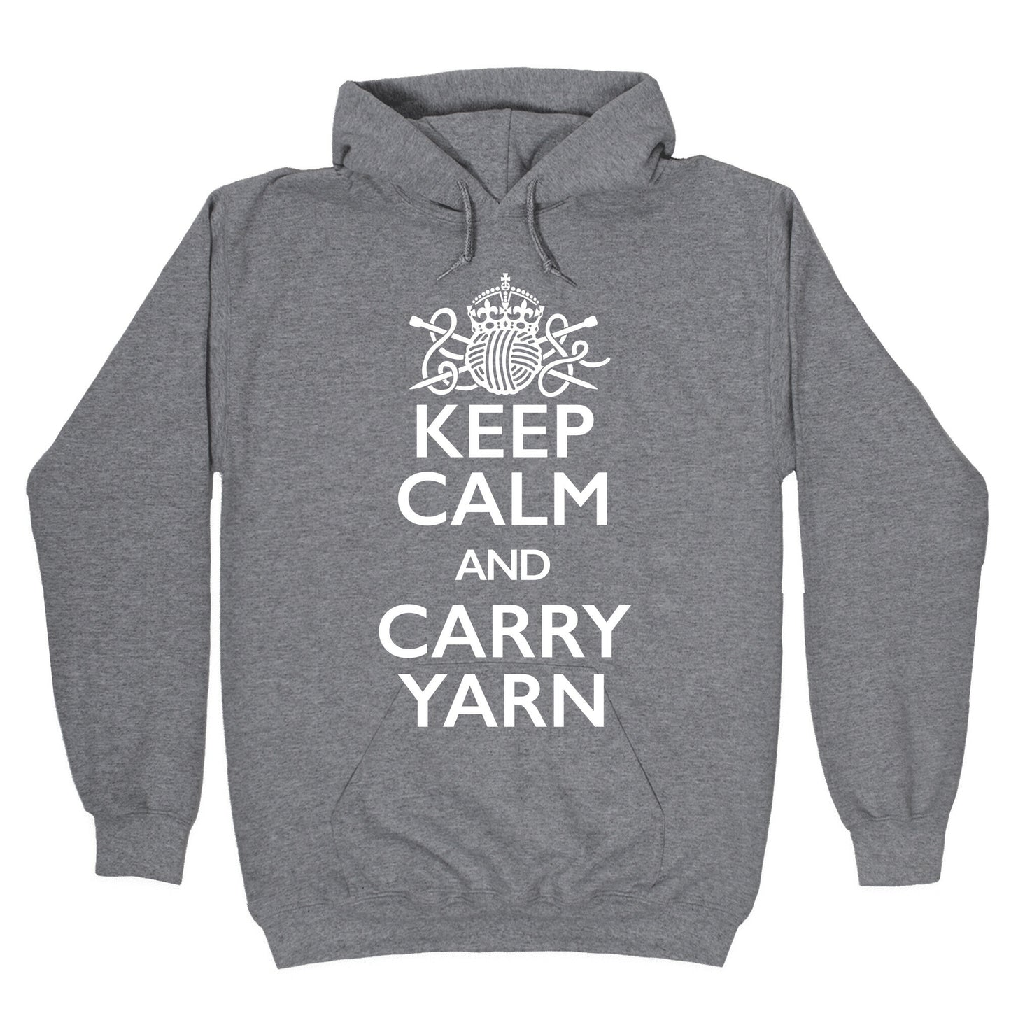 Keep Calm And Carry Yarn (Knitting) Hoodie