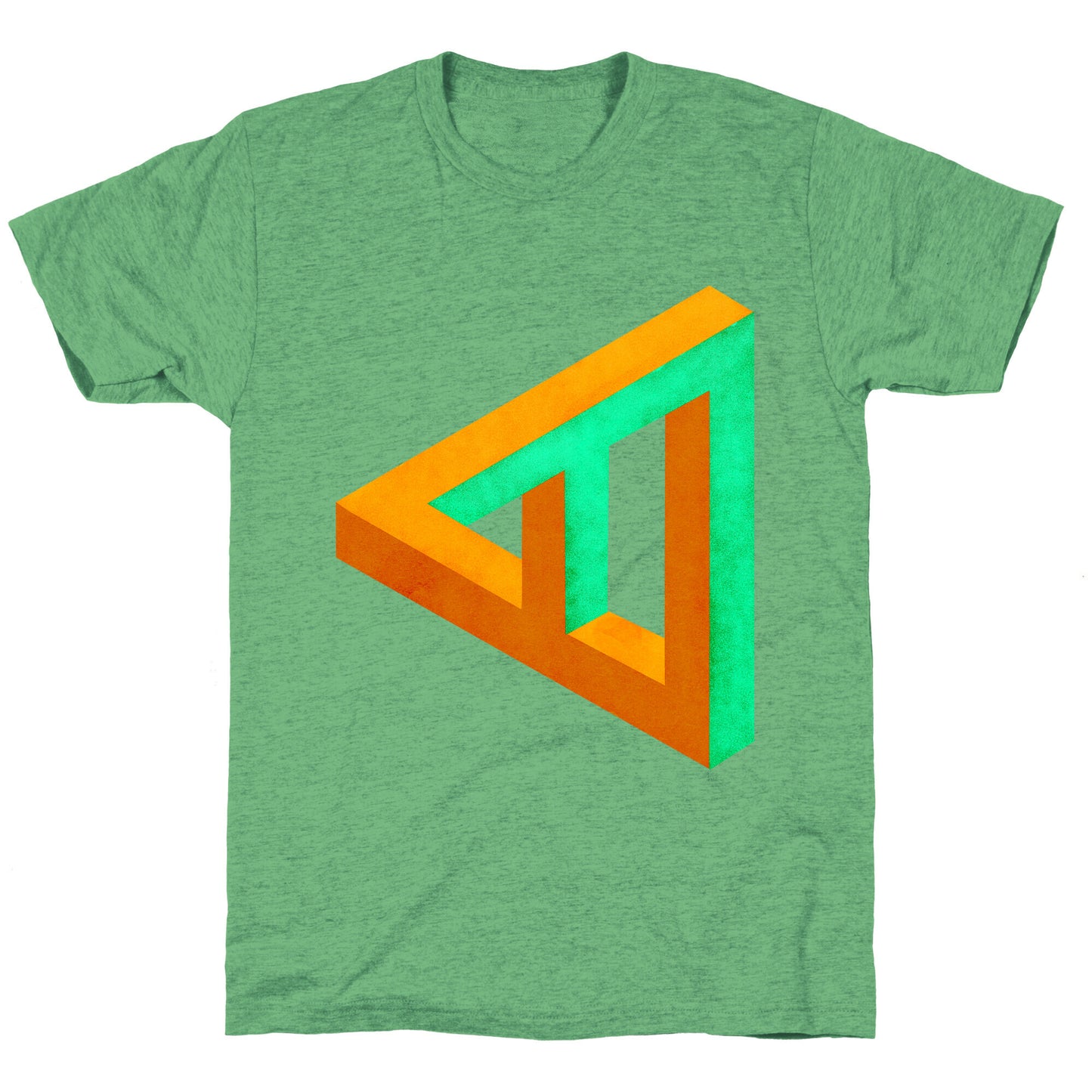 Triangle Optical Illusion Unisex Triblend Tee