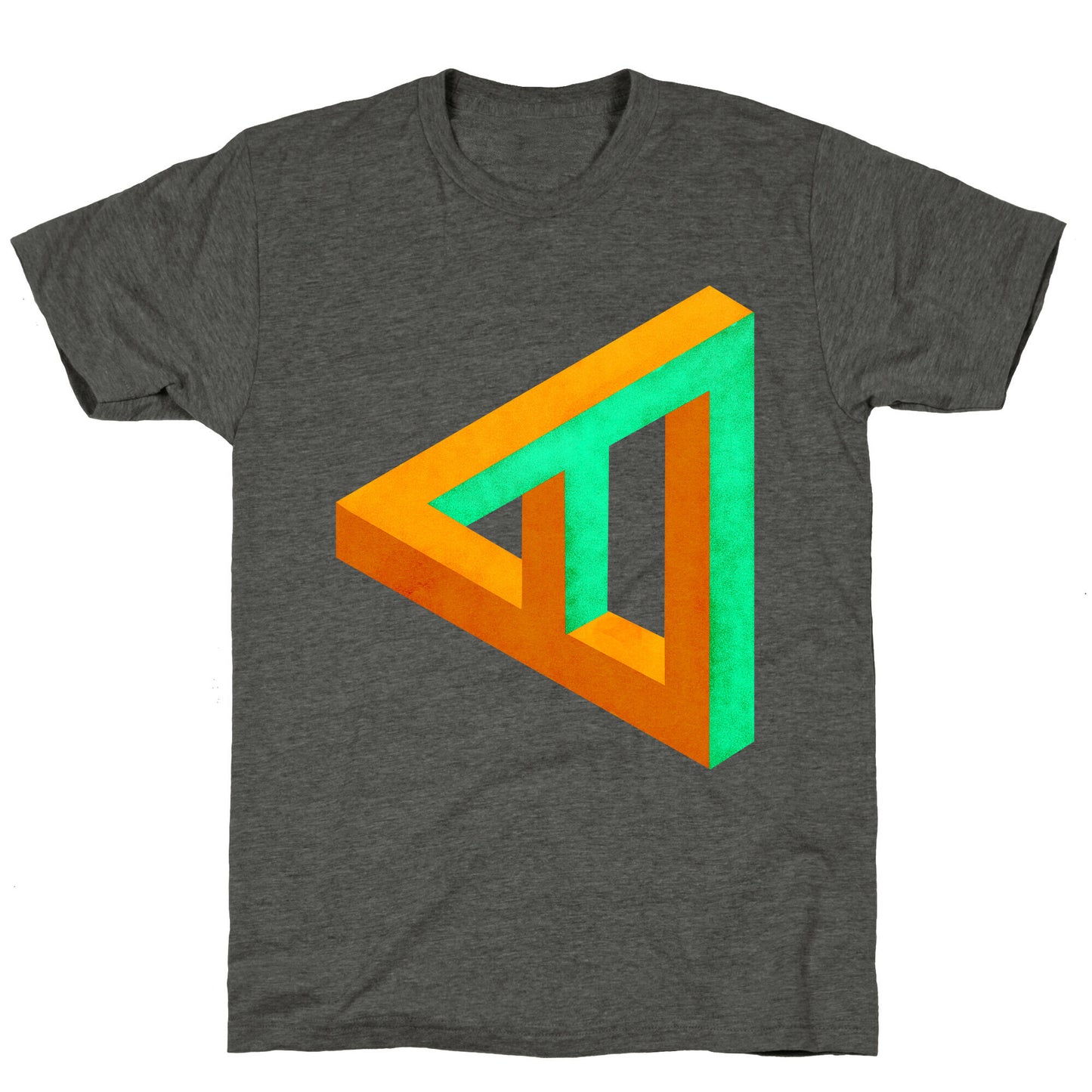 Triangle Optical Illusion Unisex Triblend Tee