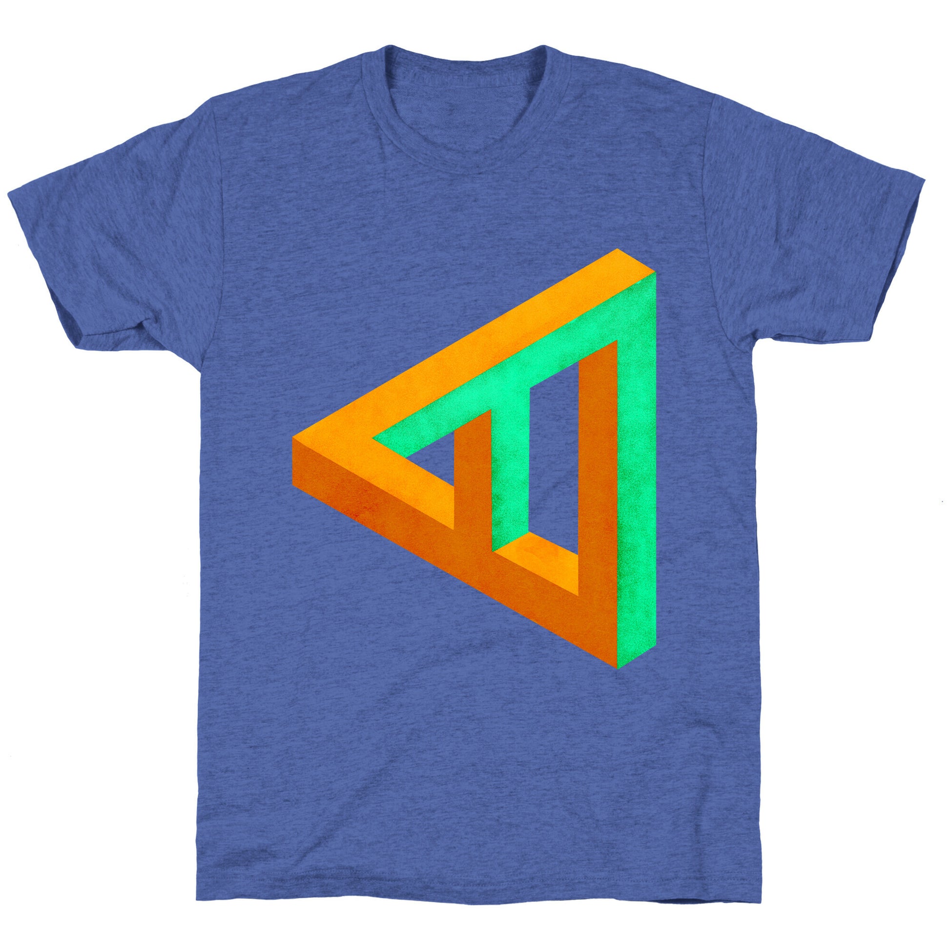 Triangle Optical Illusion Unisex Triblend Tee