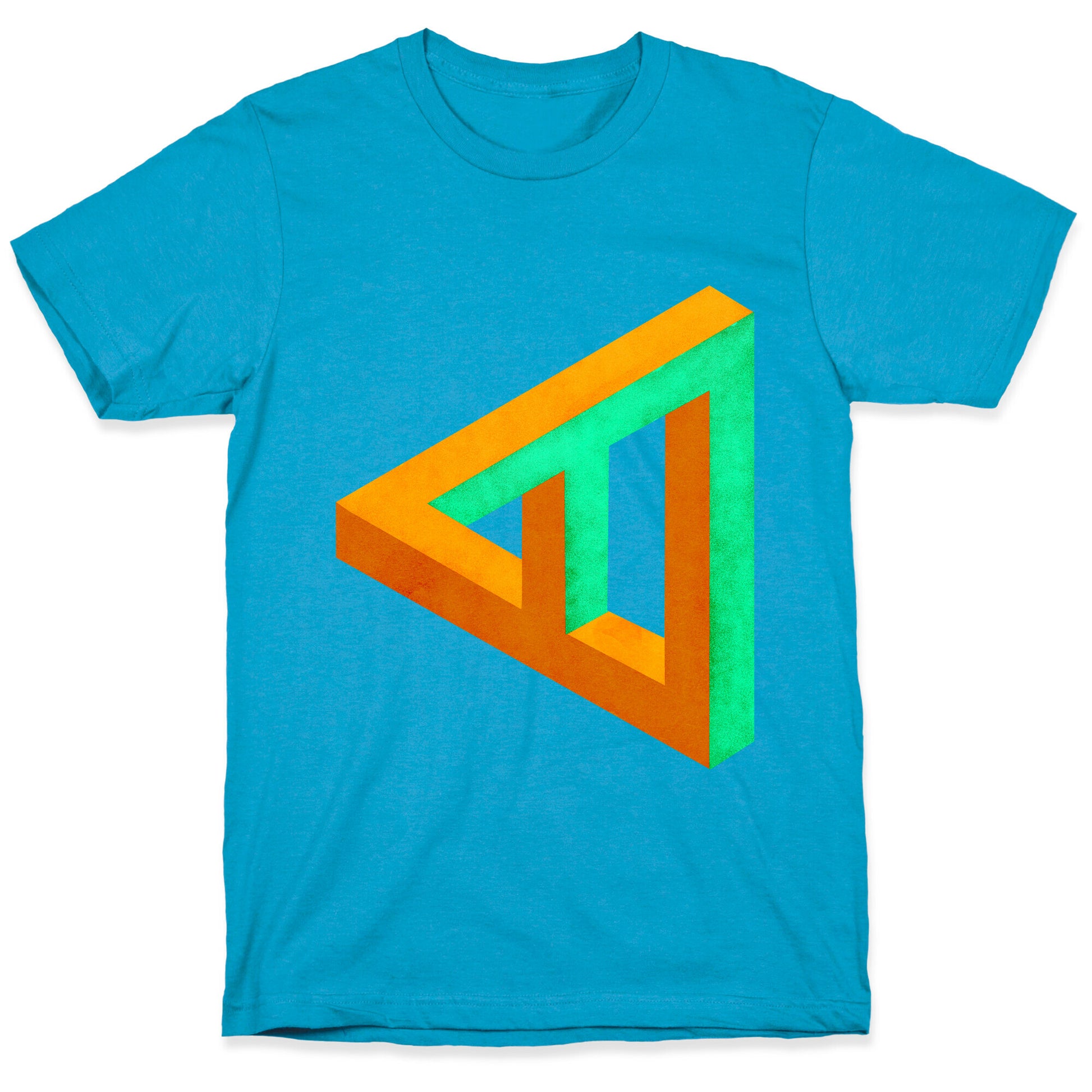 Triangle Optical Illusion Unisex Triblend Tee