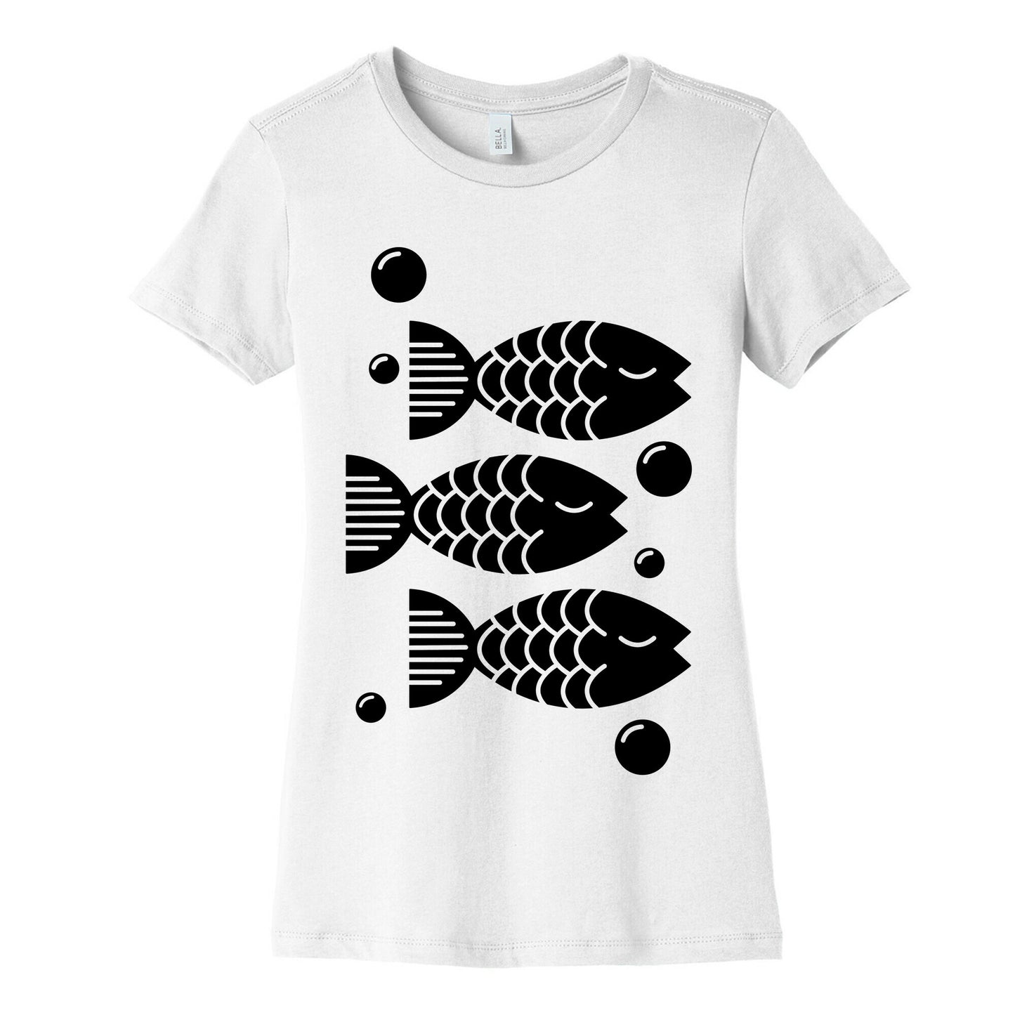 Geometric Fish Women's Cotton Tee