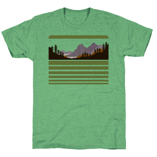 Mountain Landscape Unisex Triblend Tee